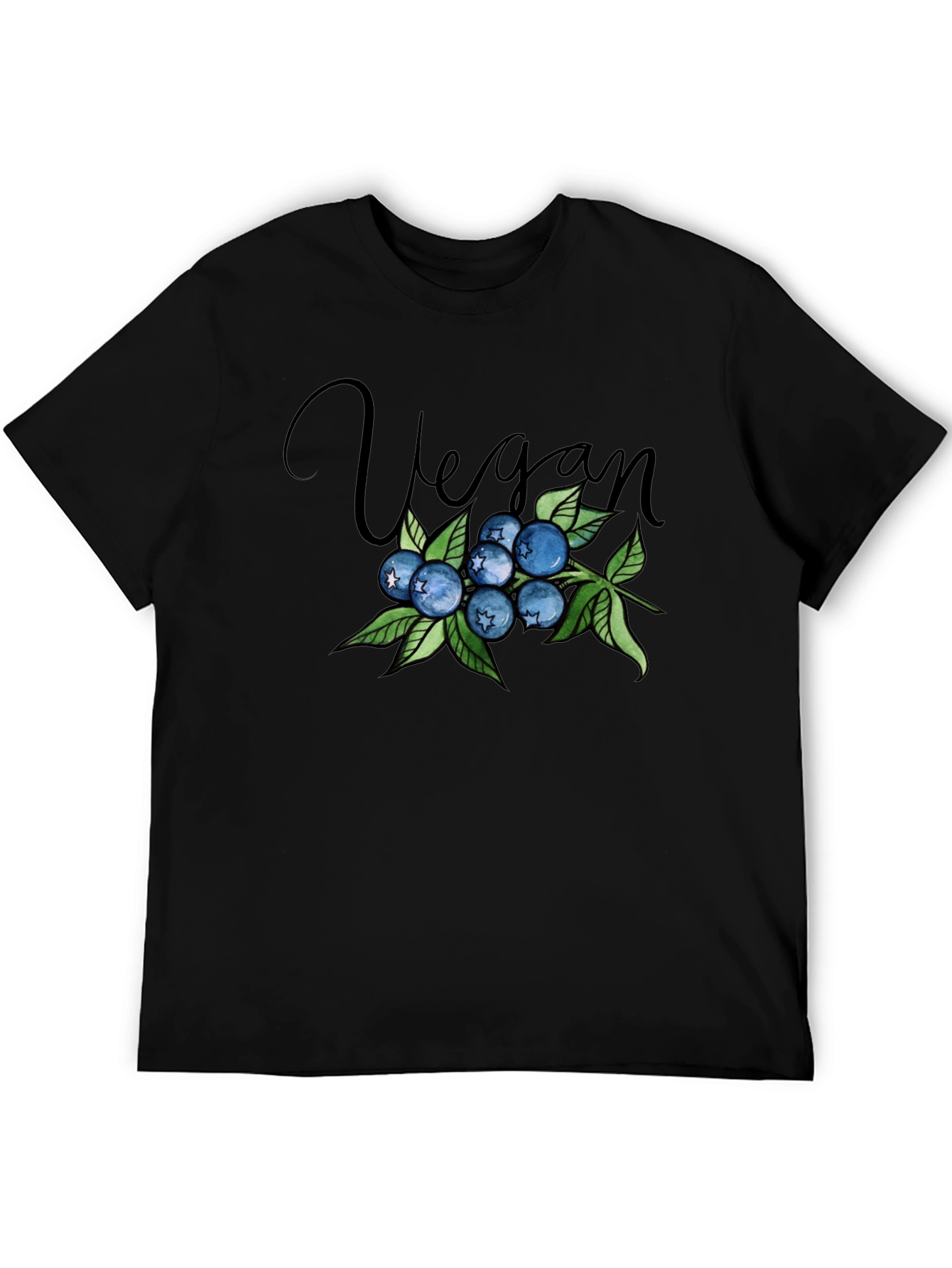 Vegan Blueberry Graphic Tee - Stylish & Comfortable