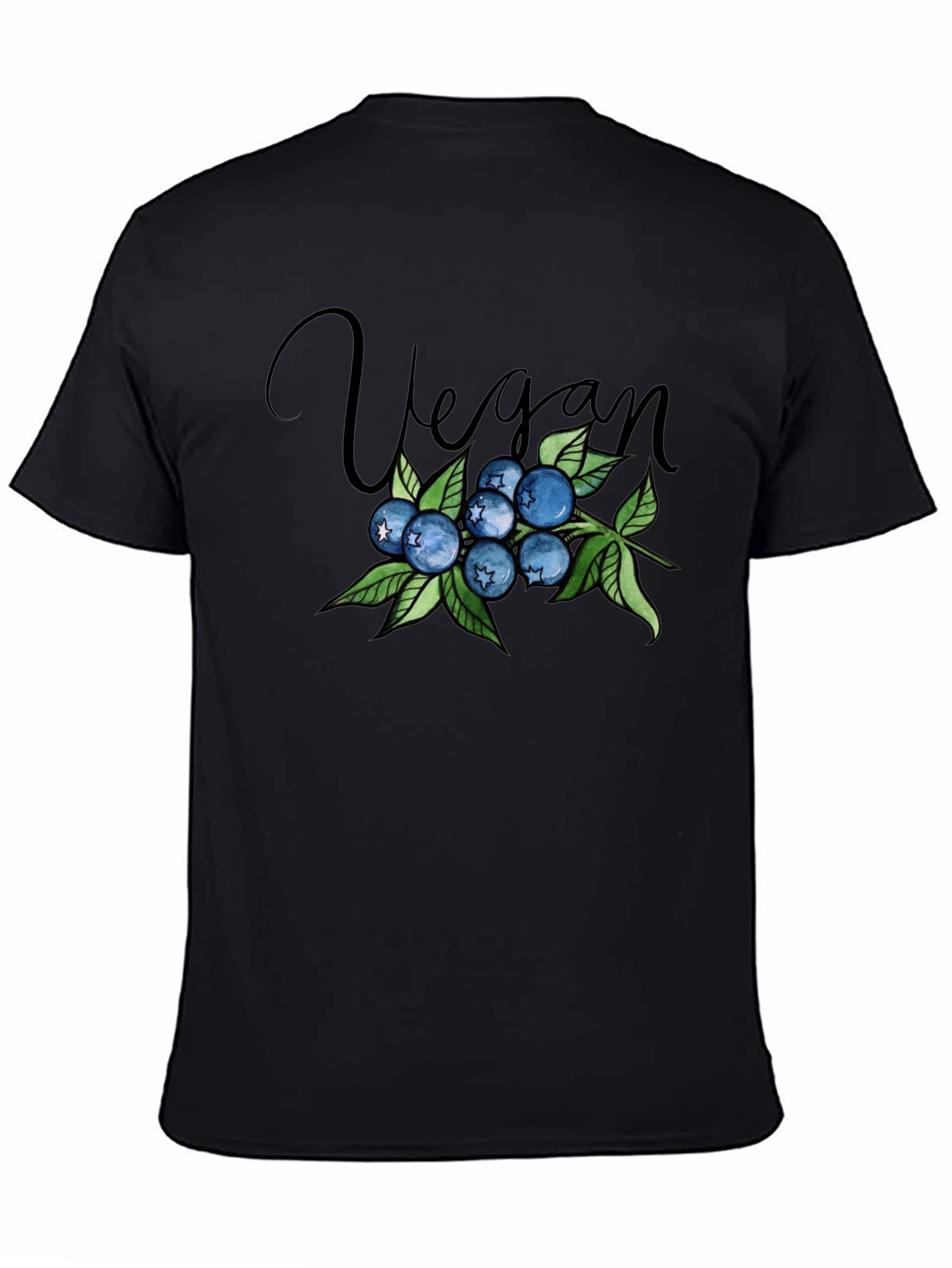Vegan Blueberry Graphic Tee - Stylish & Comfortable