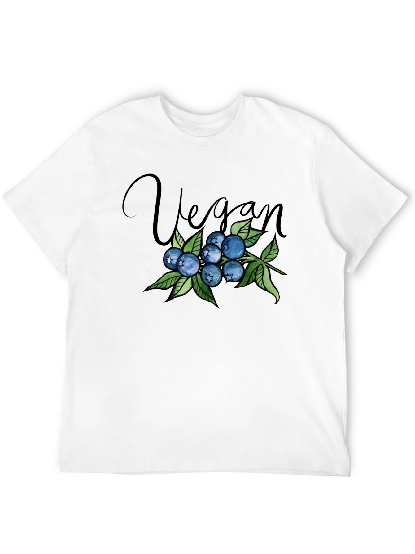 Vegan Blueberry Graphic Tee - Stylish & Comfortable