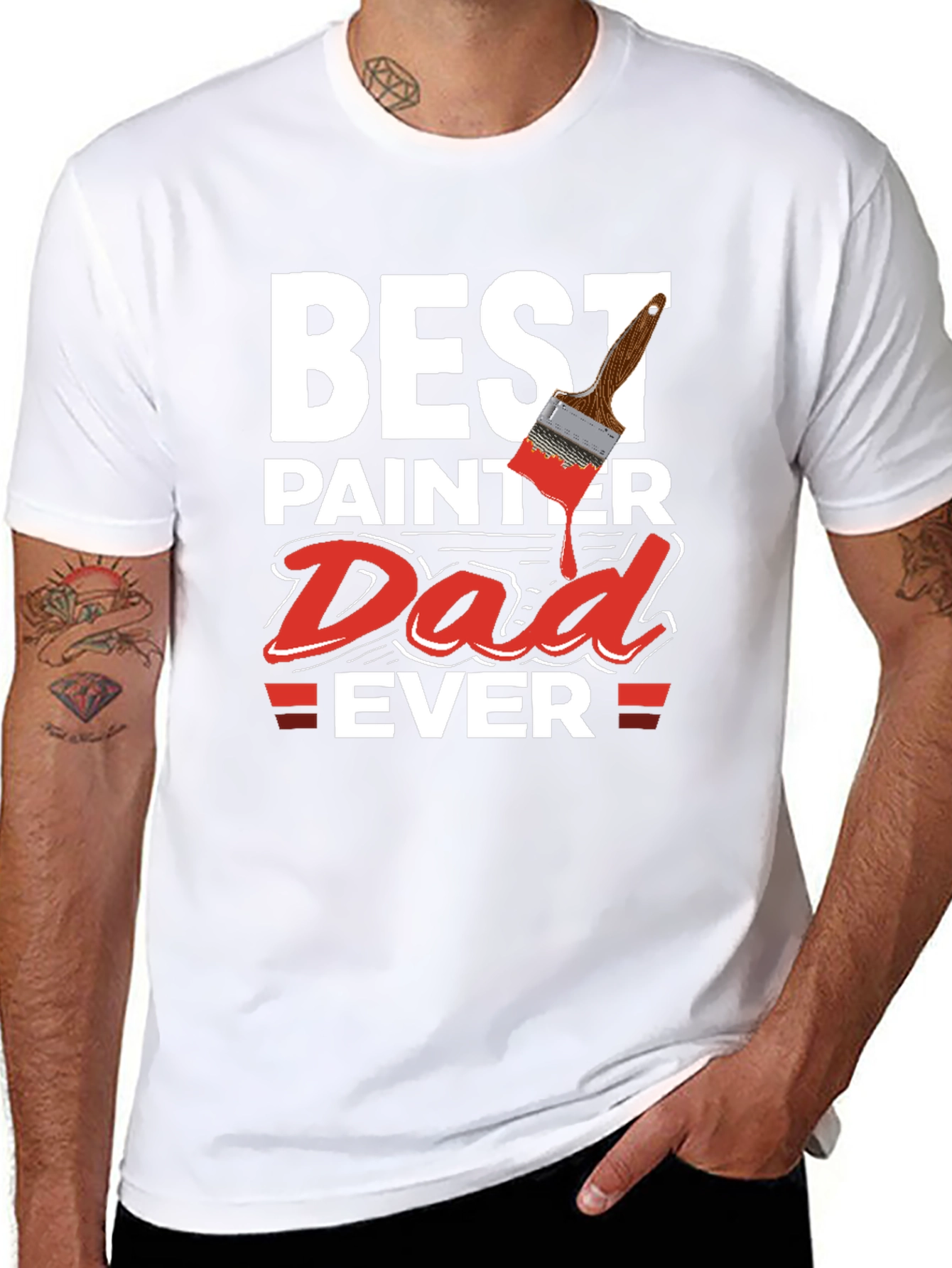 Best Painter Dad Ever T-Shirt - Painter Gift Idea