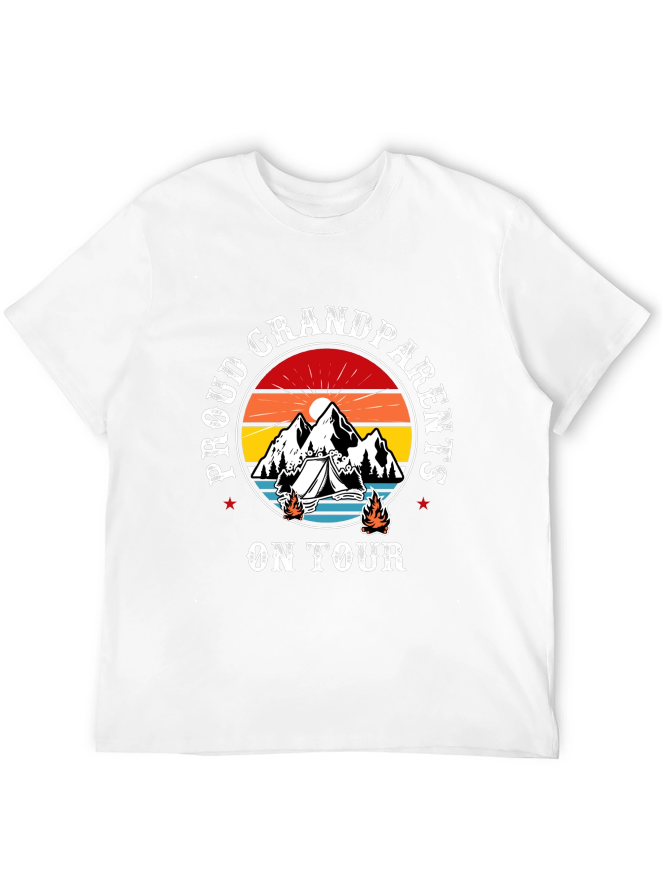 Proud Grandparents On Tour Black T-Shirt