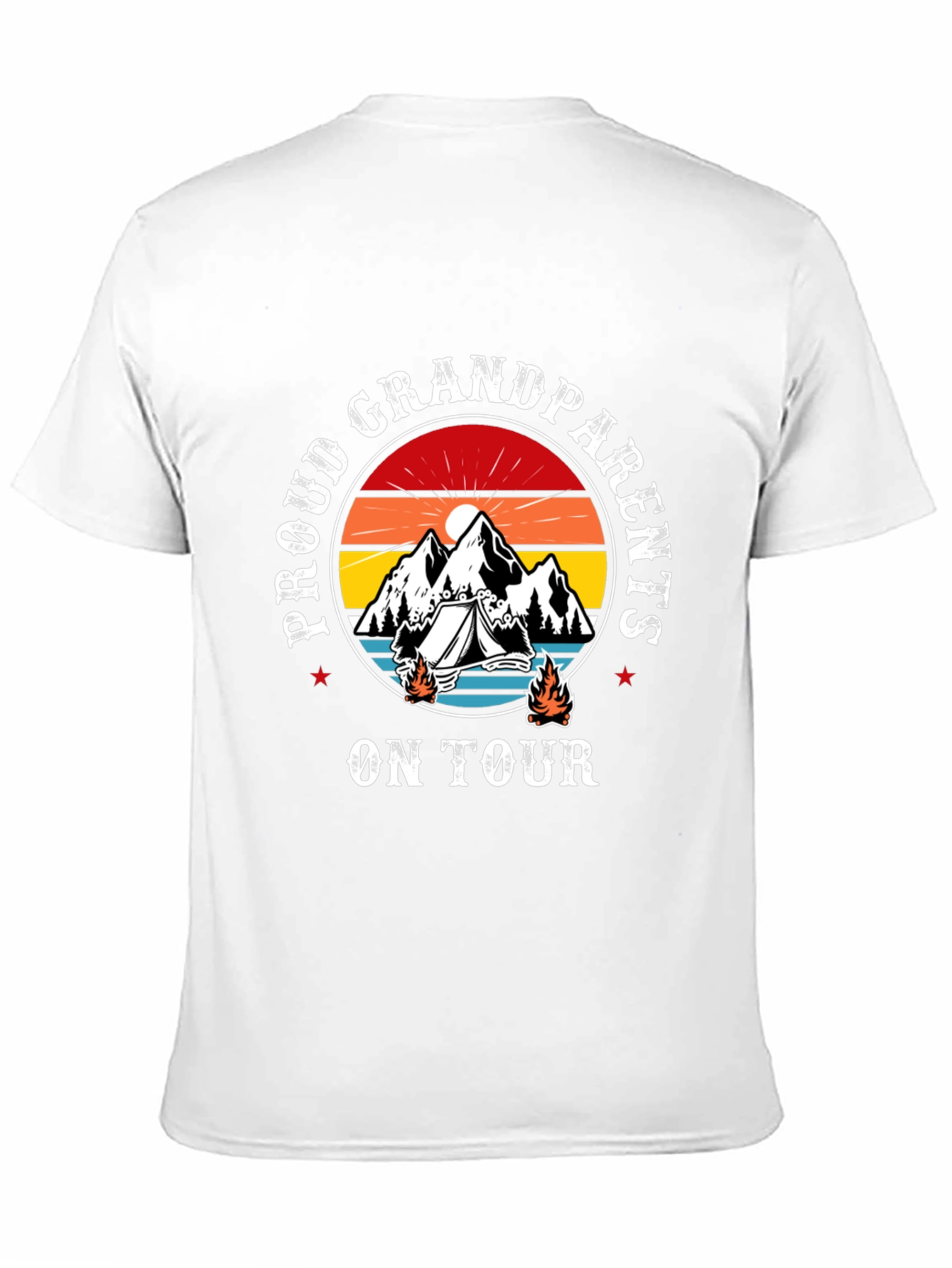 Proud Grandparents On Tour Black T-Shirt
