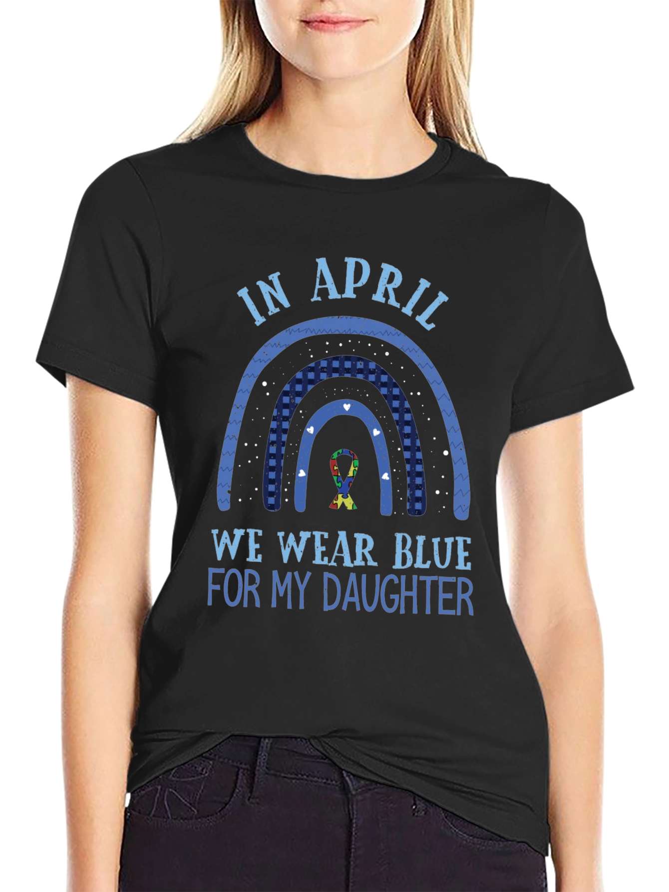 Autism Awareness In April We Wear Blue T-Shirt
