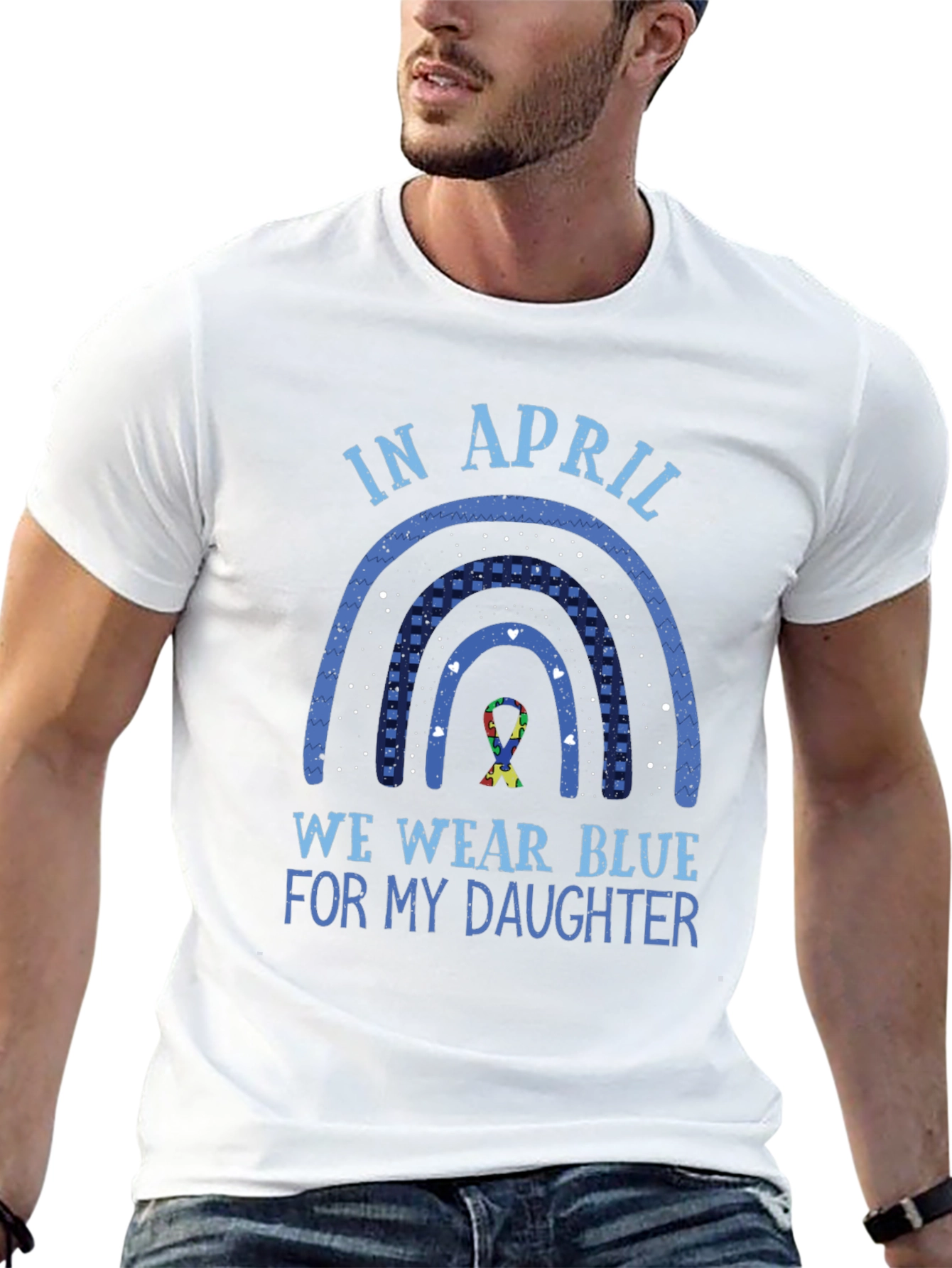 Autism Awareness In April We Wear Blue T-Shirt