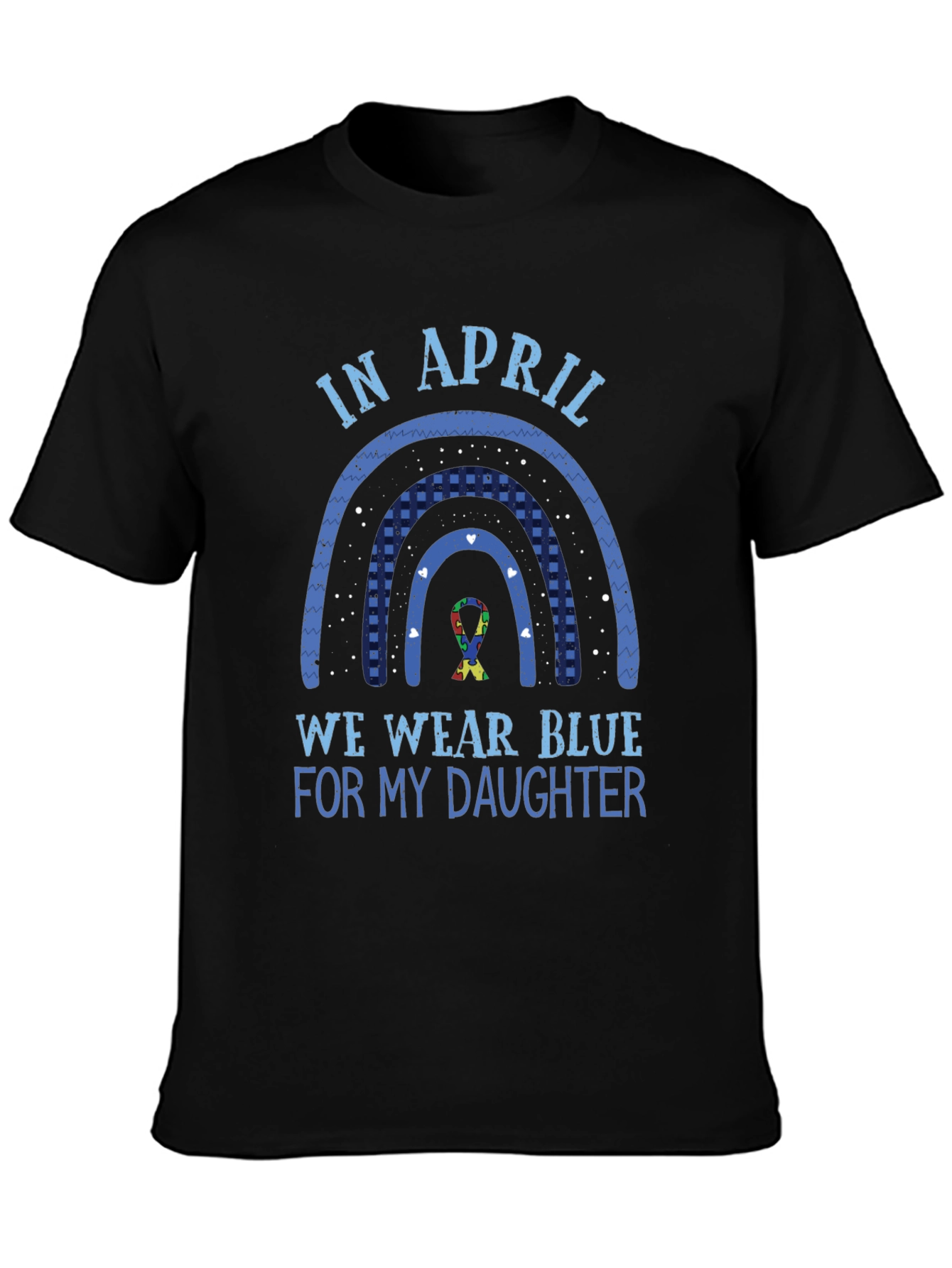 Autism Awareness In April We Wear Blue T-Shirt