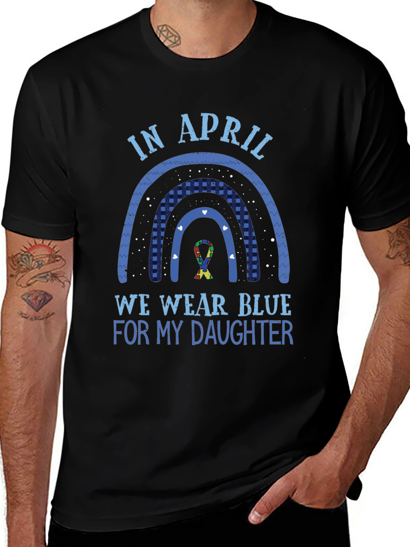 Autism Awareness In April We Wear Blue T-Shirt