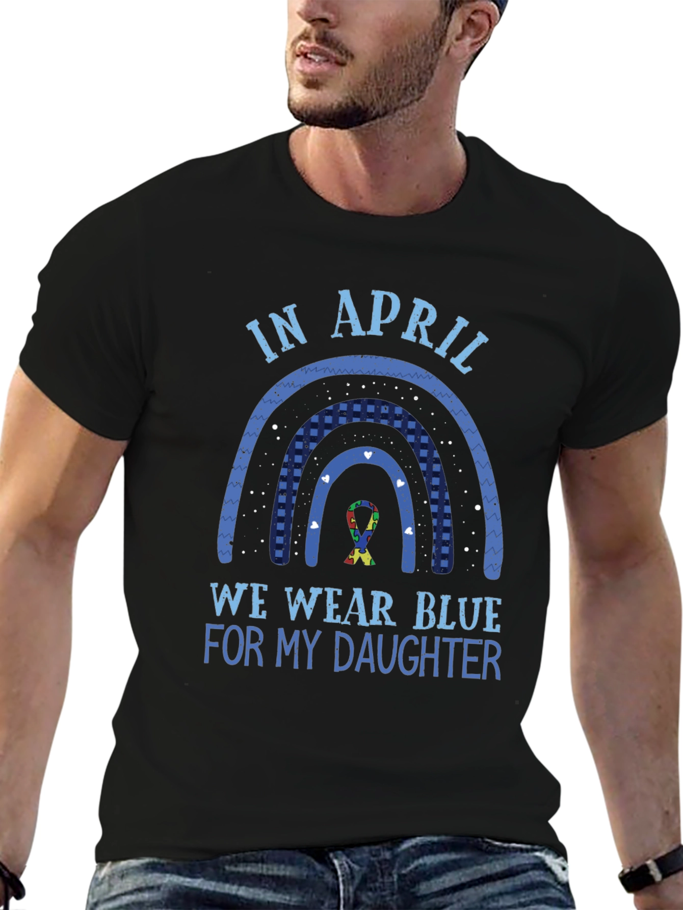 Autism Awareness In April We Wear Blue T-Shirt