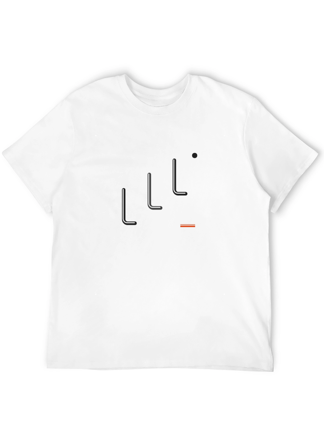 Minimalist Hockey Stick Graphic Black T-Shirt