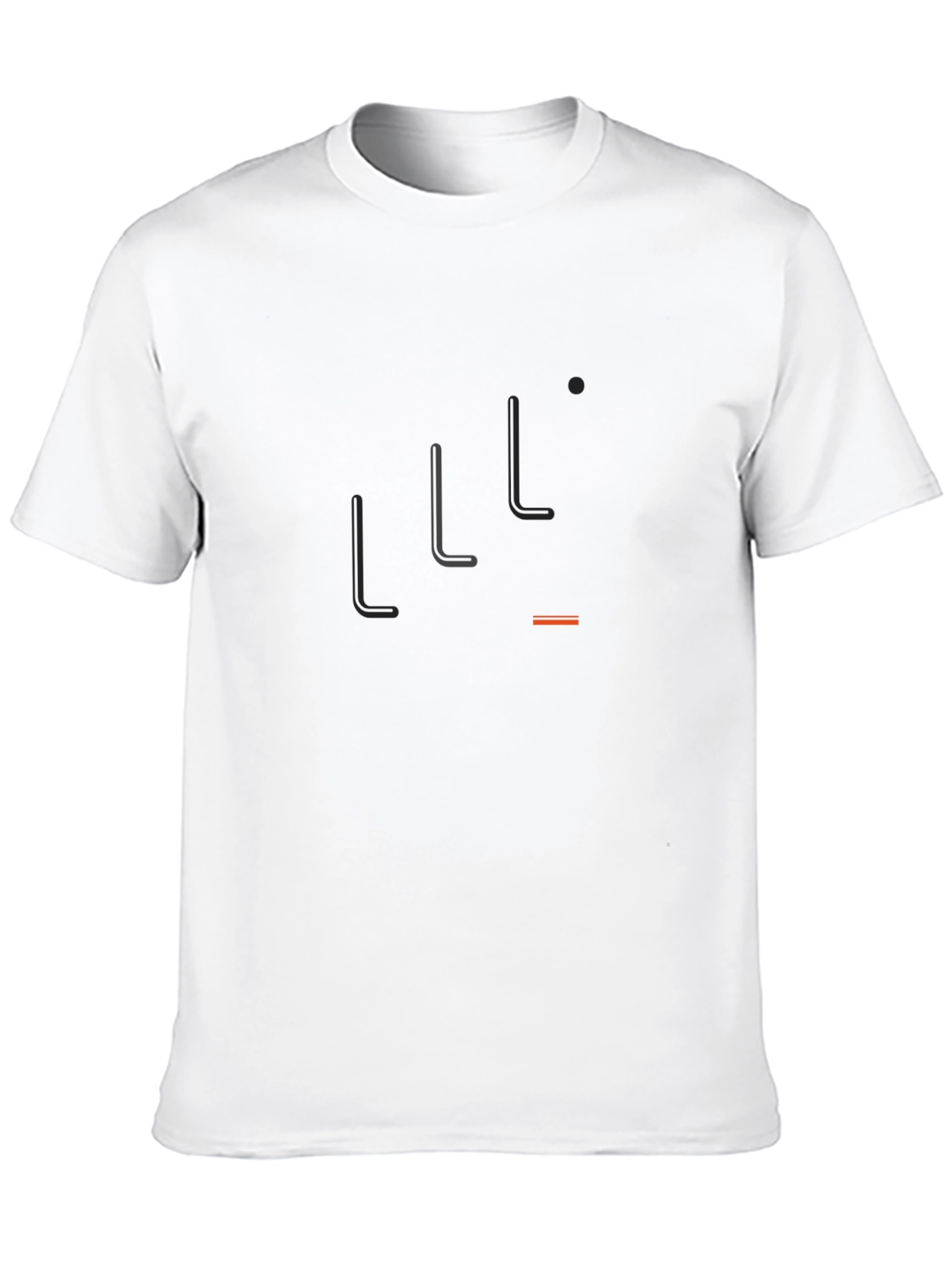 Minimalist Hockey Stick Graphic Black T-Shirt