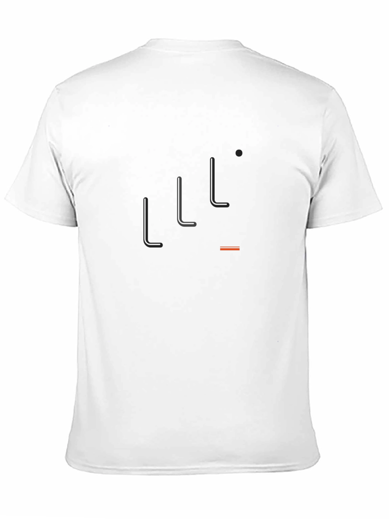 Minimalist Hockey Stick Graphic Black T-Shirt