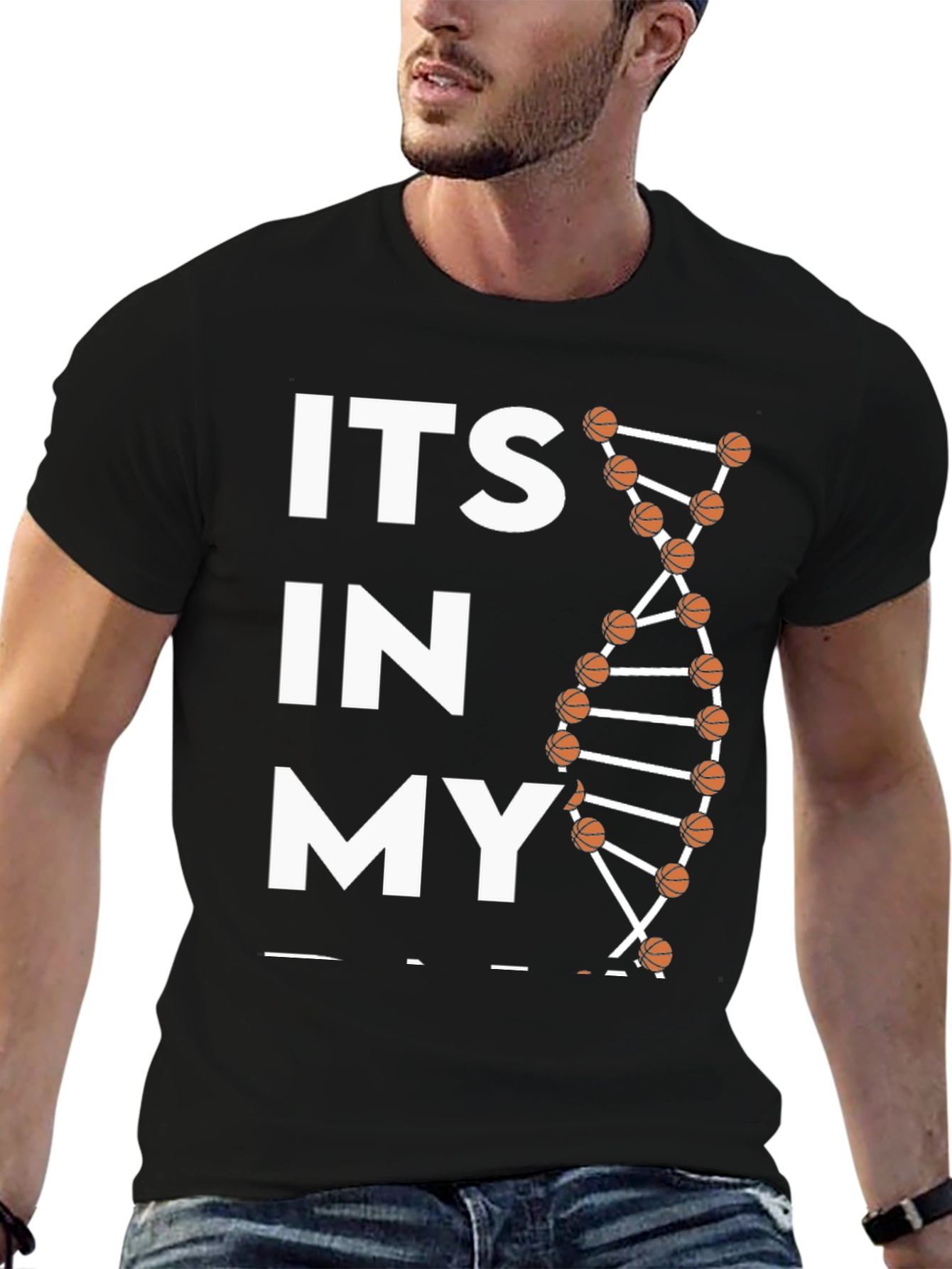 Its In My DNA Basketball Graphic T-Shirt