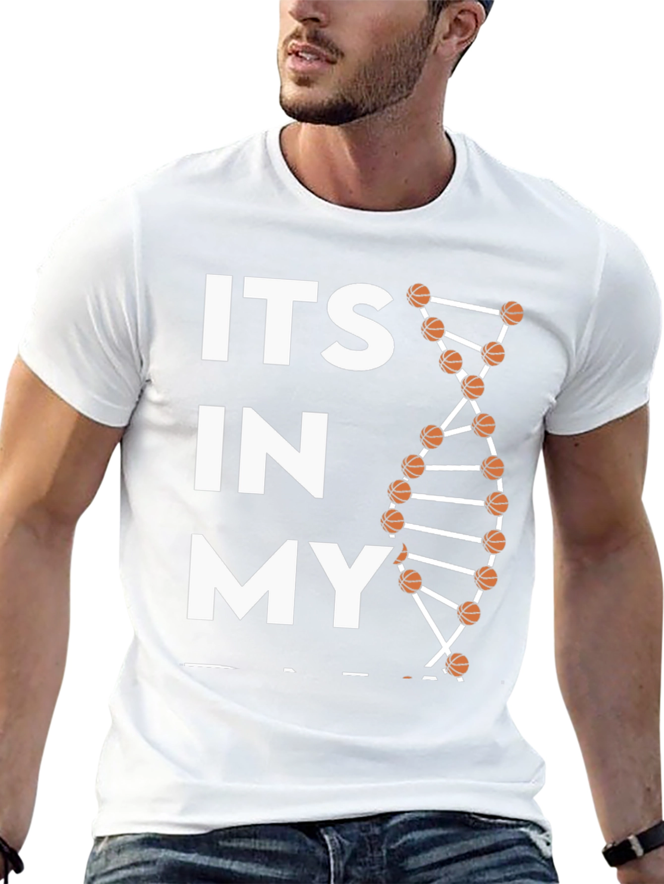 Its In My DNA Basketball Graphic T-Shirt
