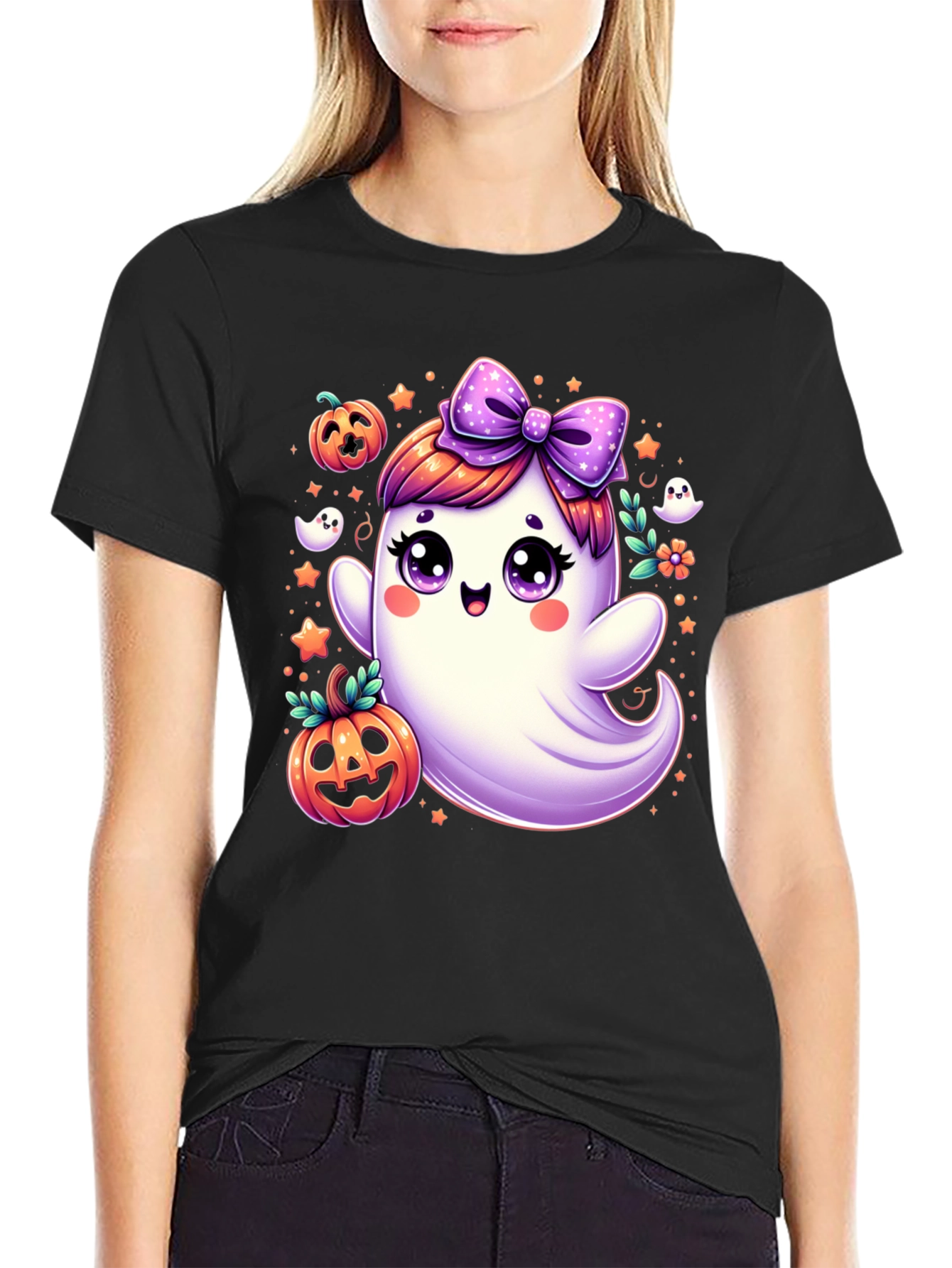 Spooky Cute Halloween Ghost T-Shirt