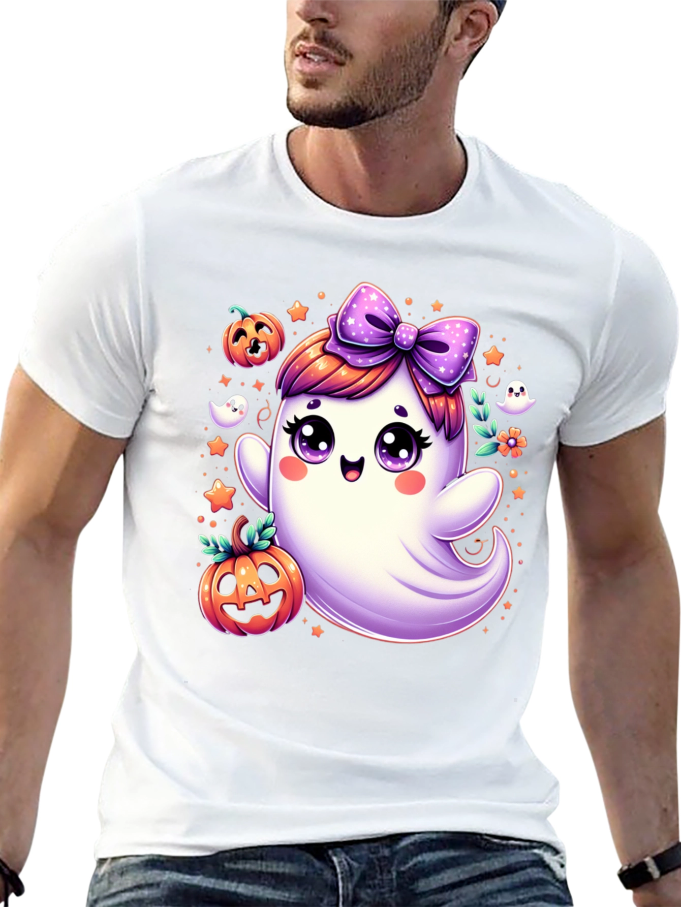 Spooky Cute Halloween Ghost T-Shirt