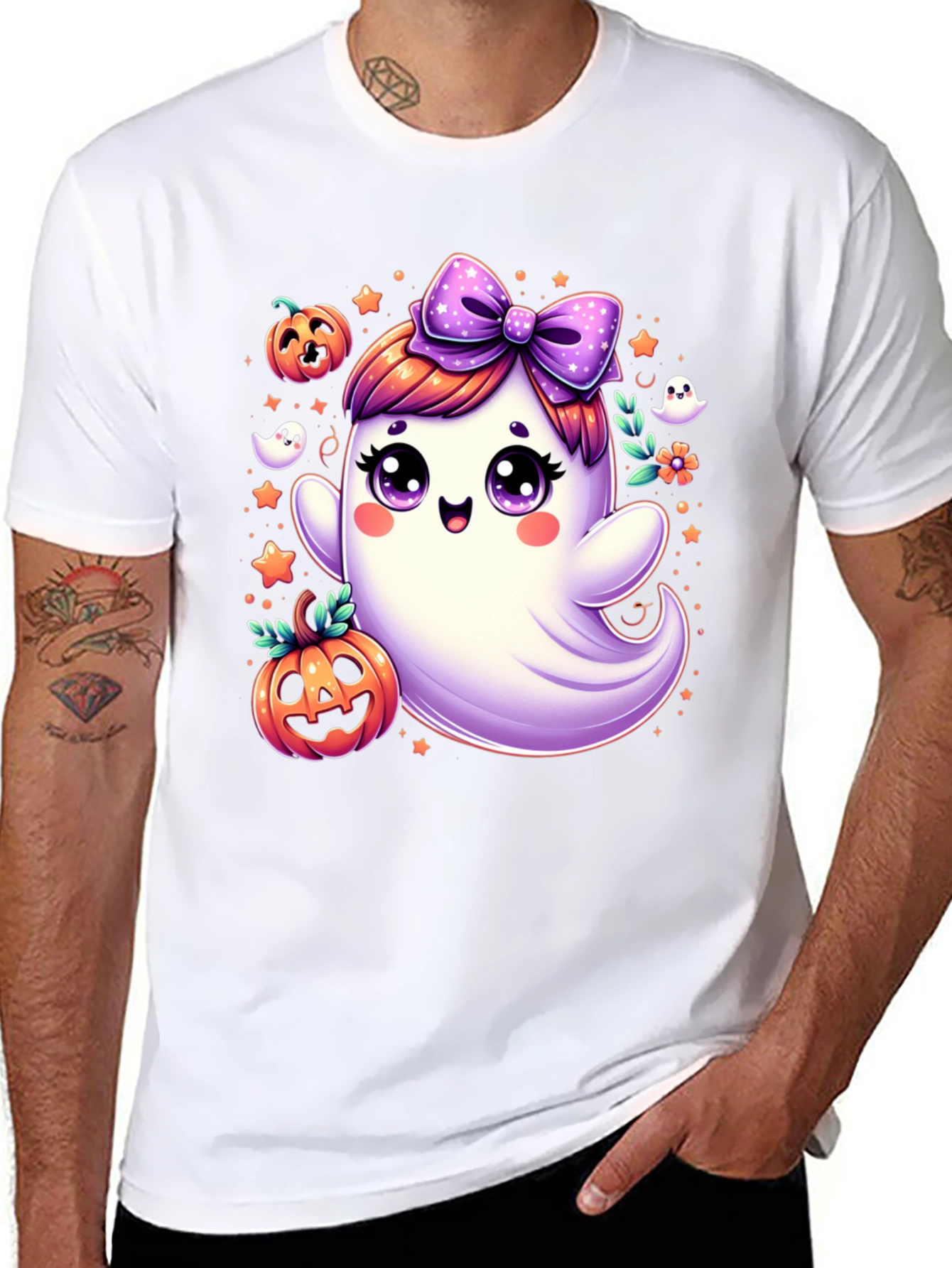 Spooky Cute Halloween Ghost T-Shirt