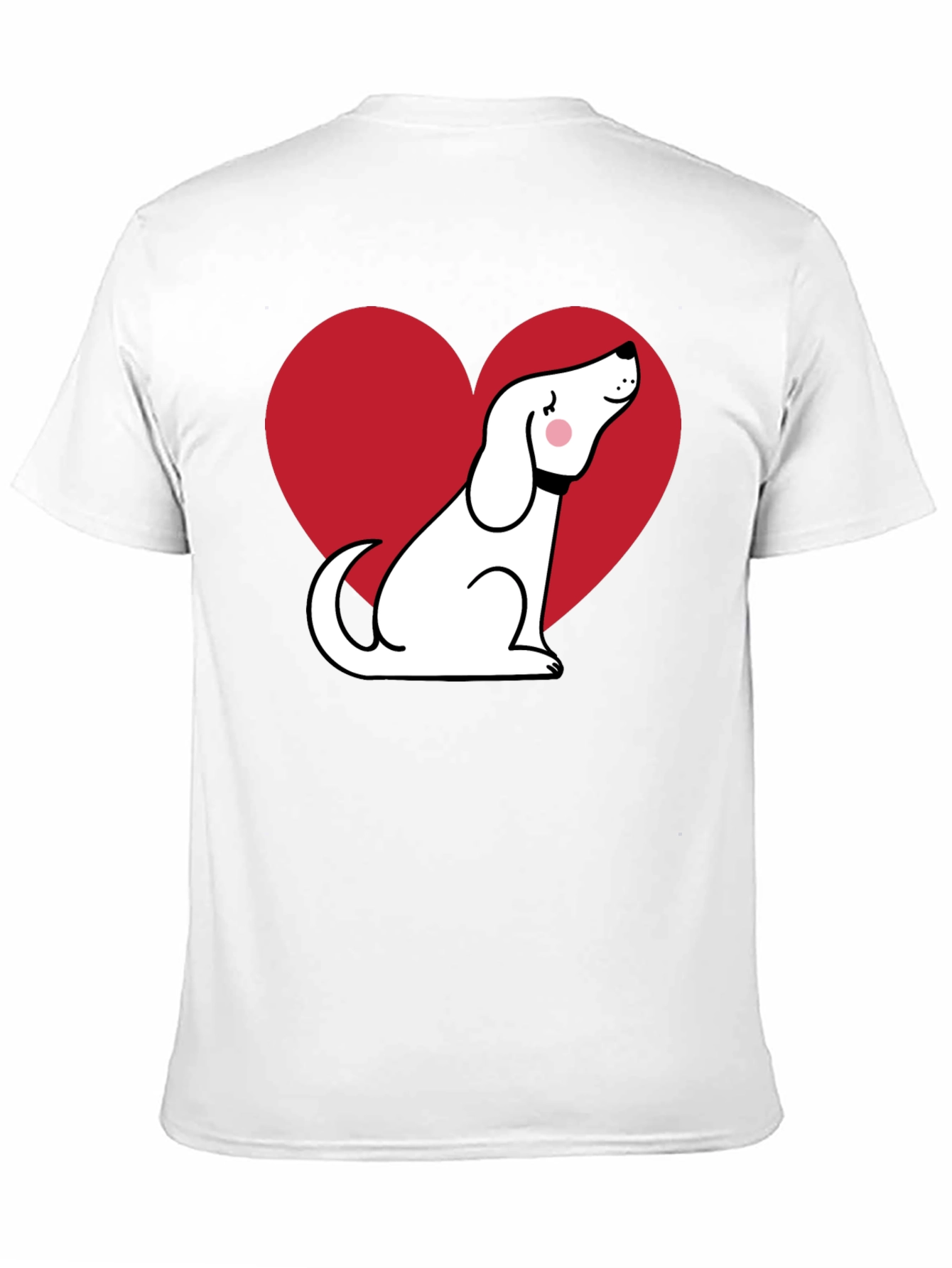 Dog Heart Graphic T-Shirt - Black