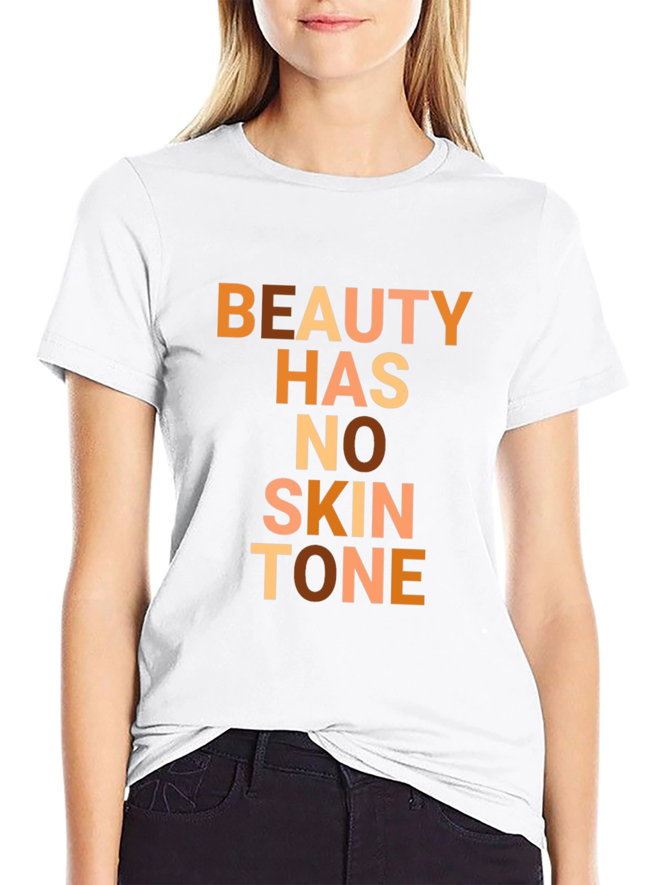 Beauty Has No Skin Tone Graphic Tee - Unisex