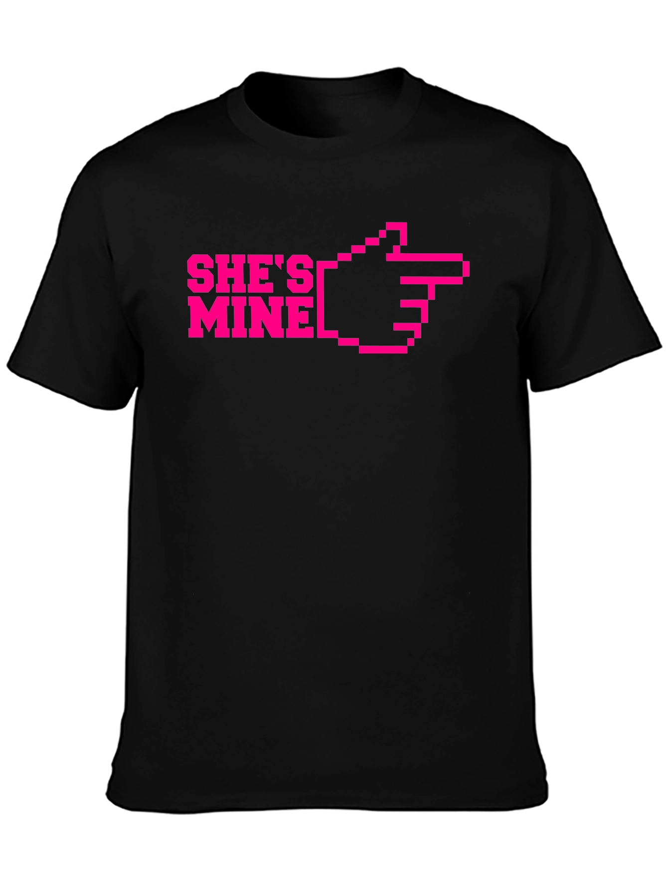 Shes Mine Pixel Art Graphic T-Shirt