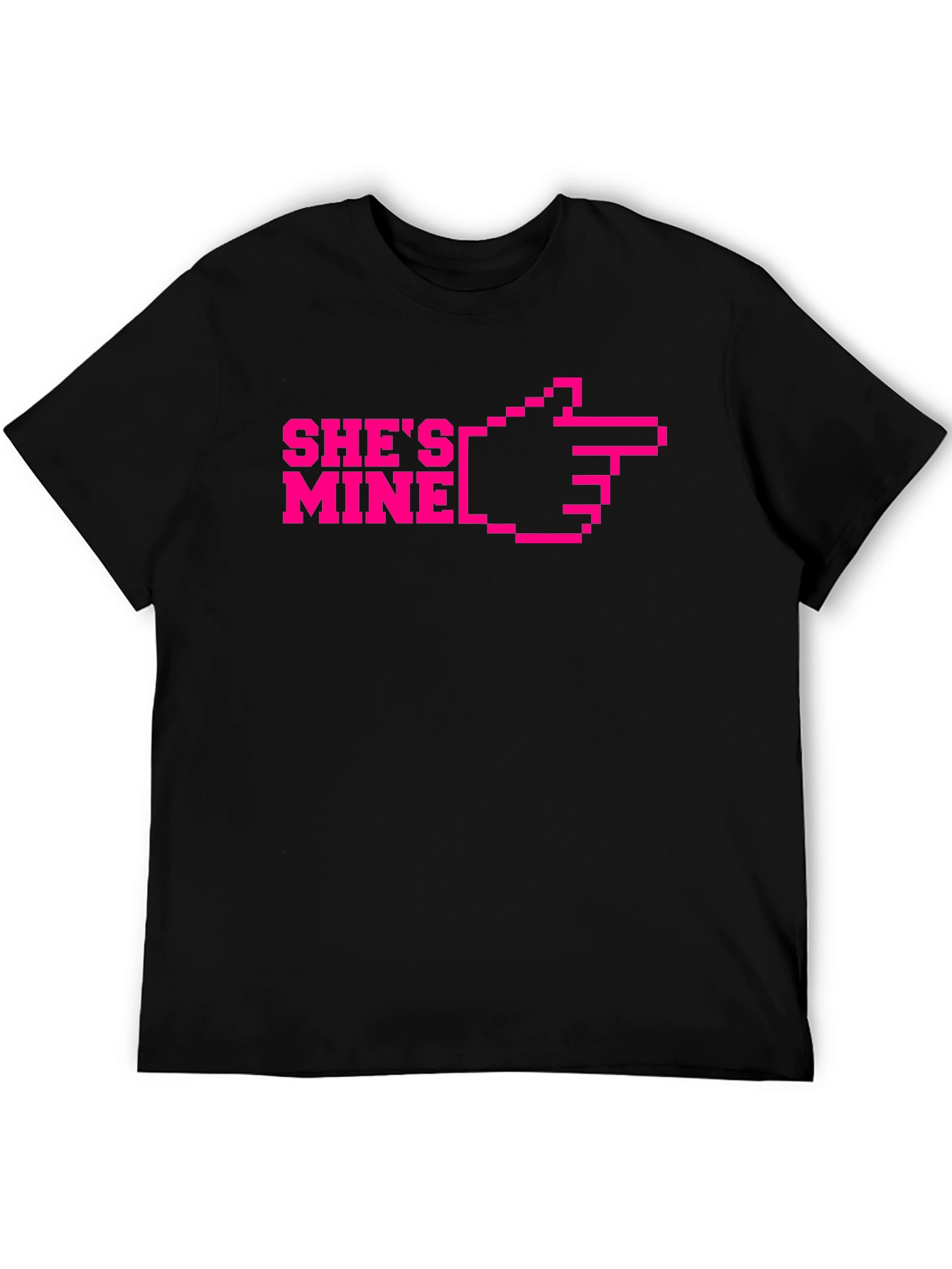 Shes Mine Pixel Art Graphic T-Shirt