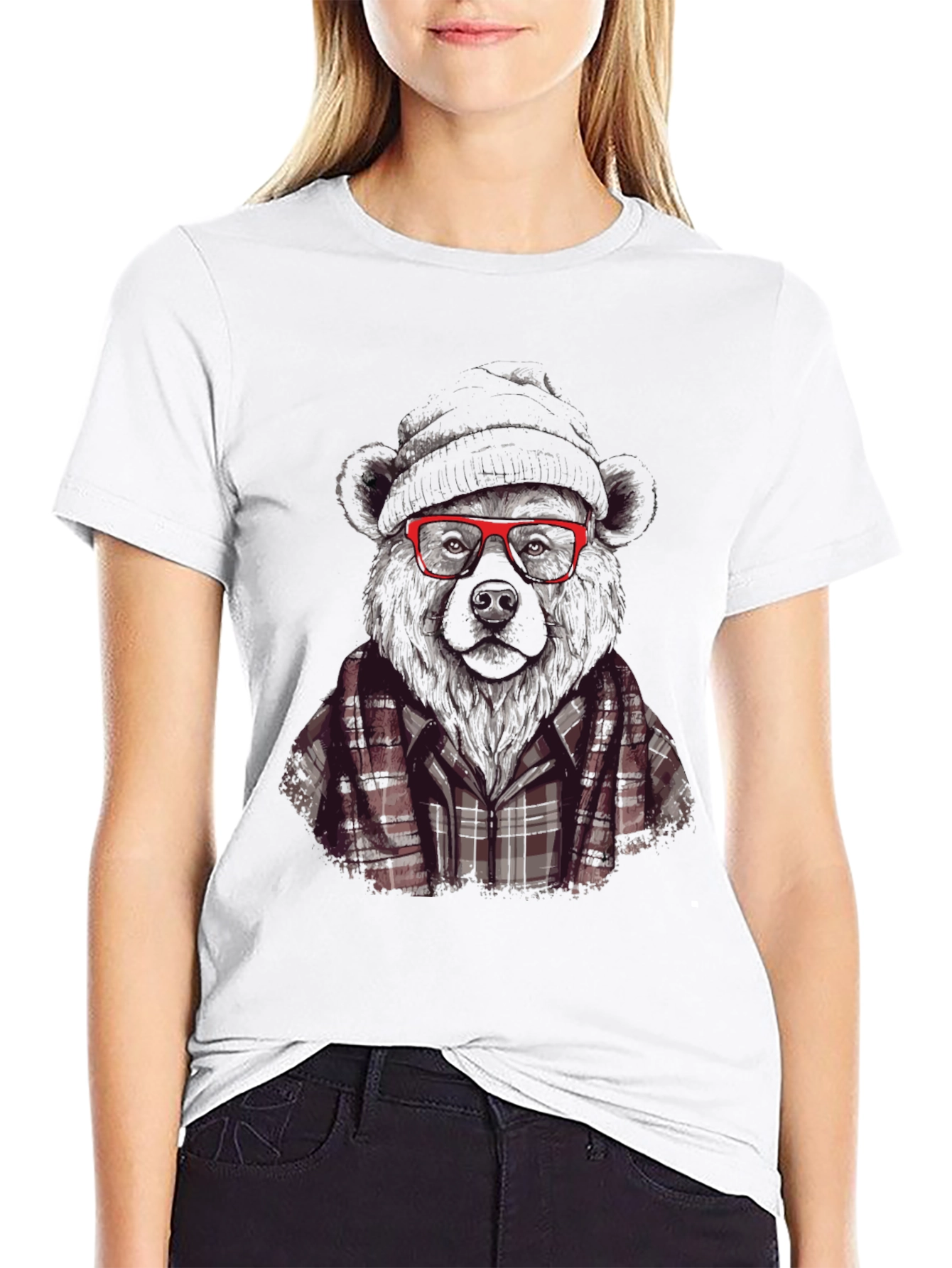 Bear Graphic T-Shirt - Hipster Style Tee