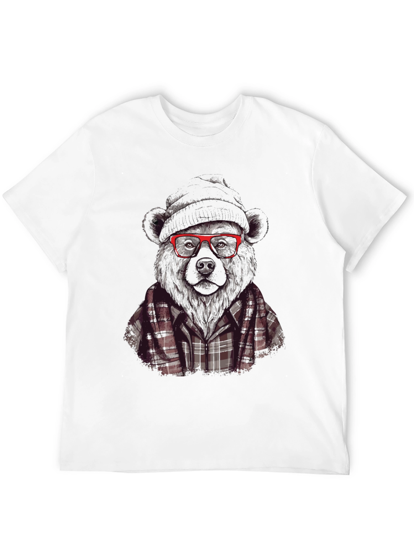 Bear Graphic T-Shirt - Hipster Style Tee