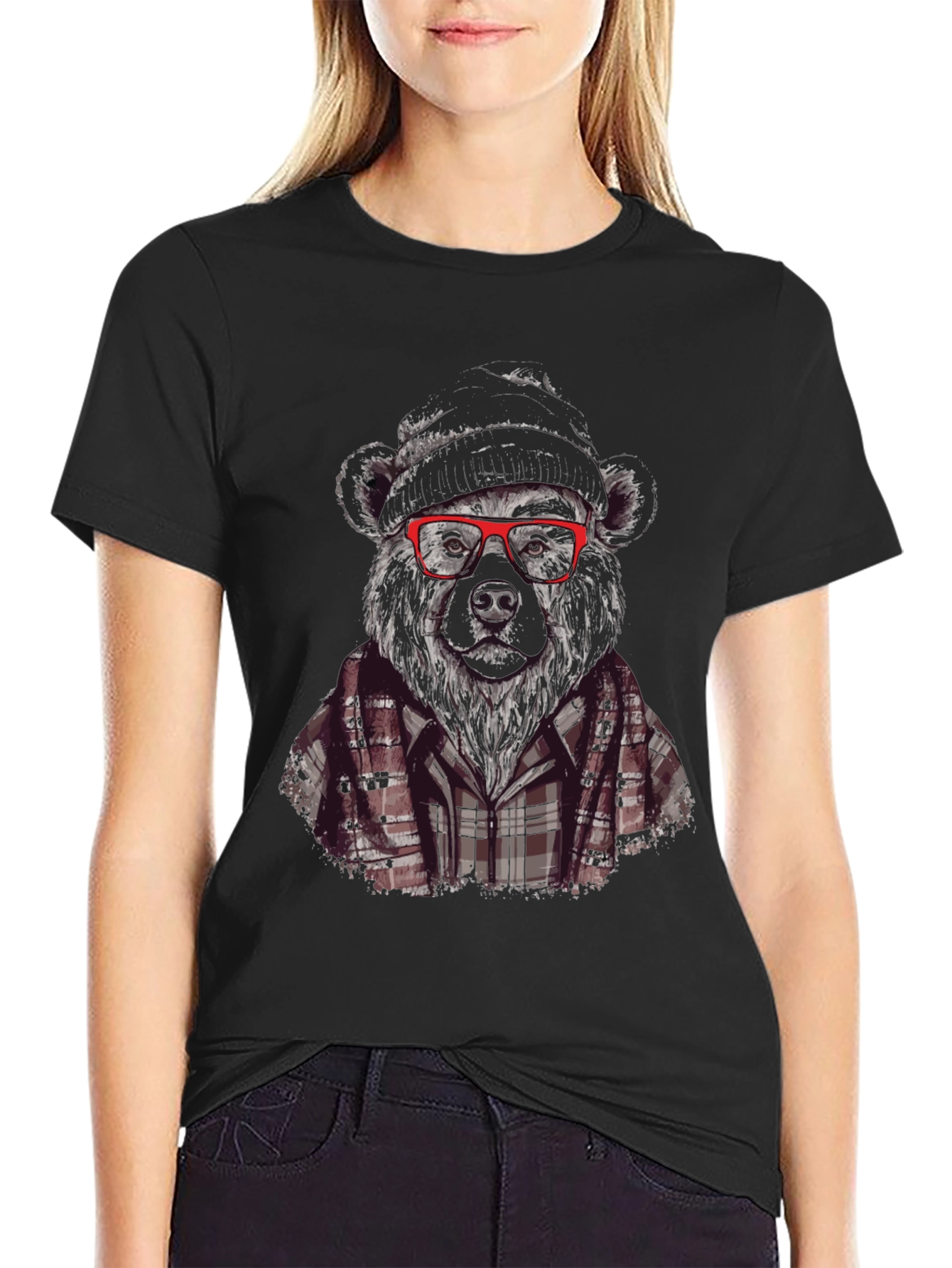 Bear Graphic T-Shirt - Hipster Style Tee