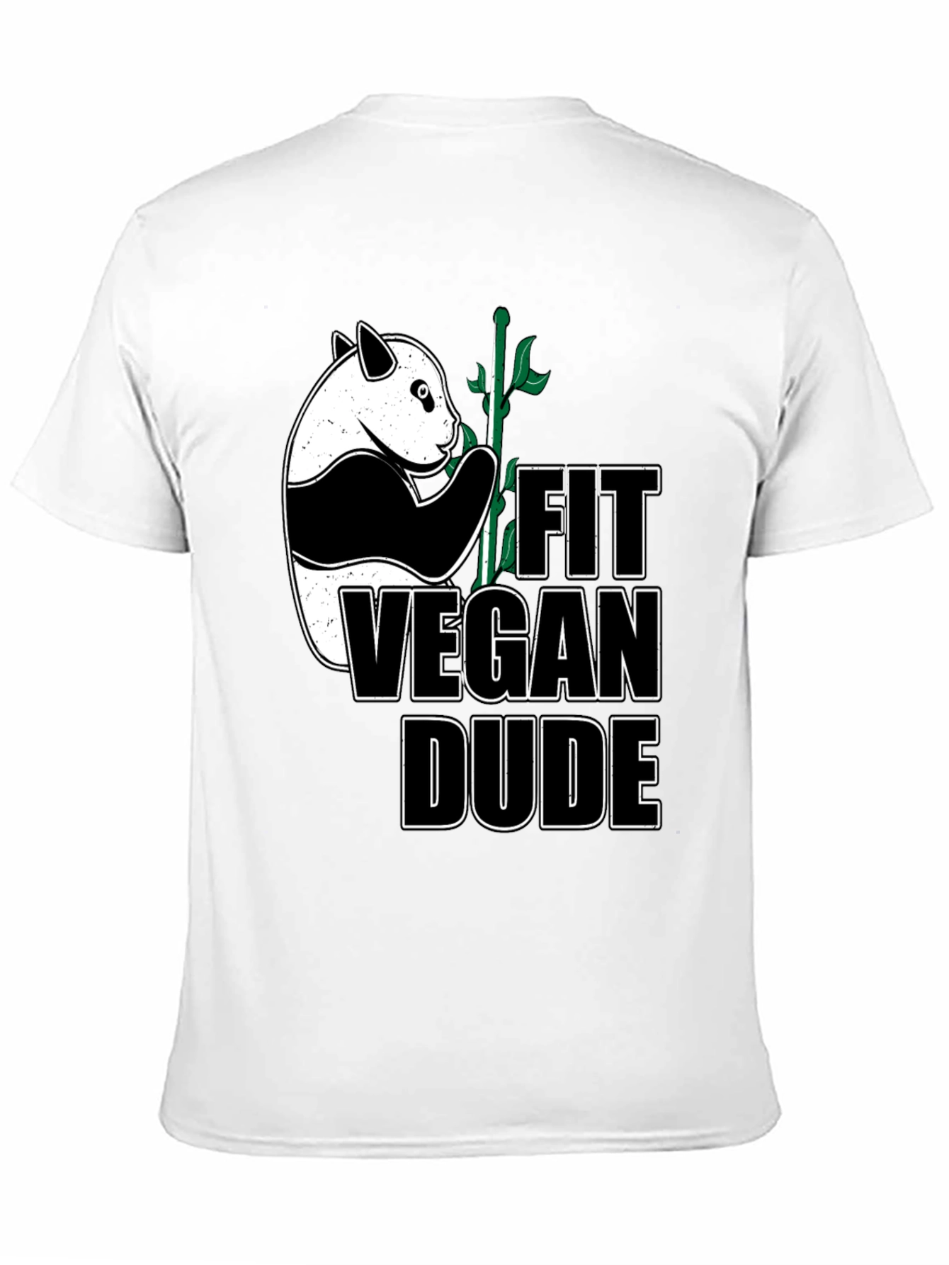 Fit Vegan Dude Panda T-Shirt