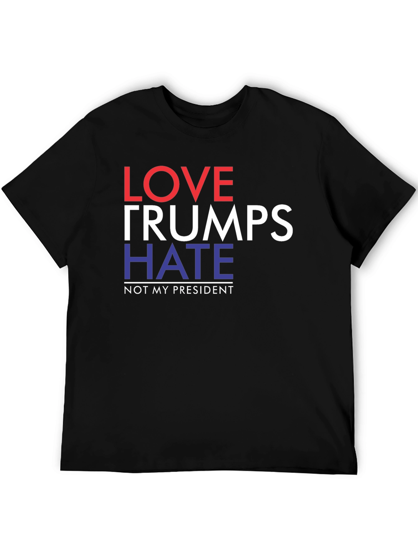 Love Trumps Hate Political Slogan T-Shirt