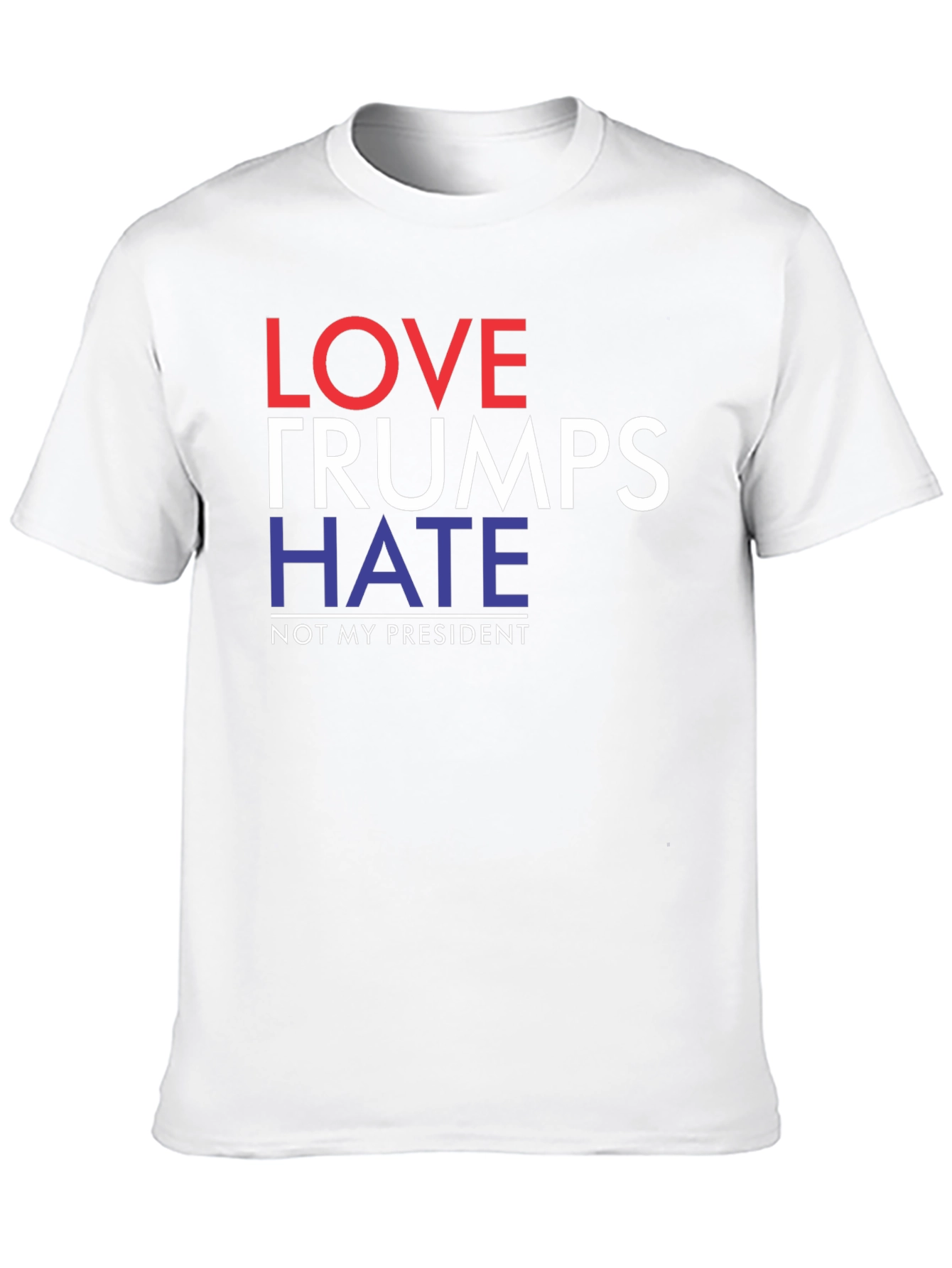 Love Trumps Hate Political Slogan T-Shirt
