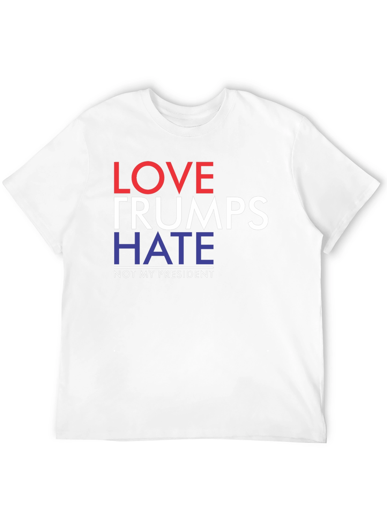 Love Trumps Hate Political Slogan T-Shirt