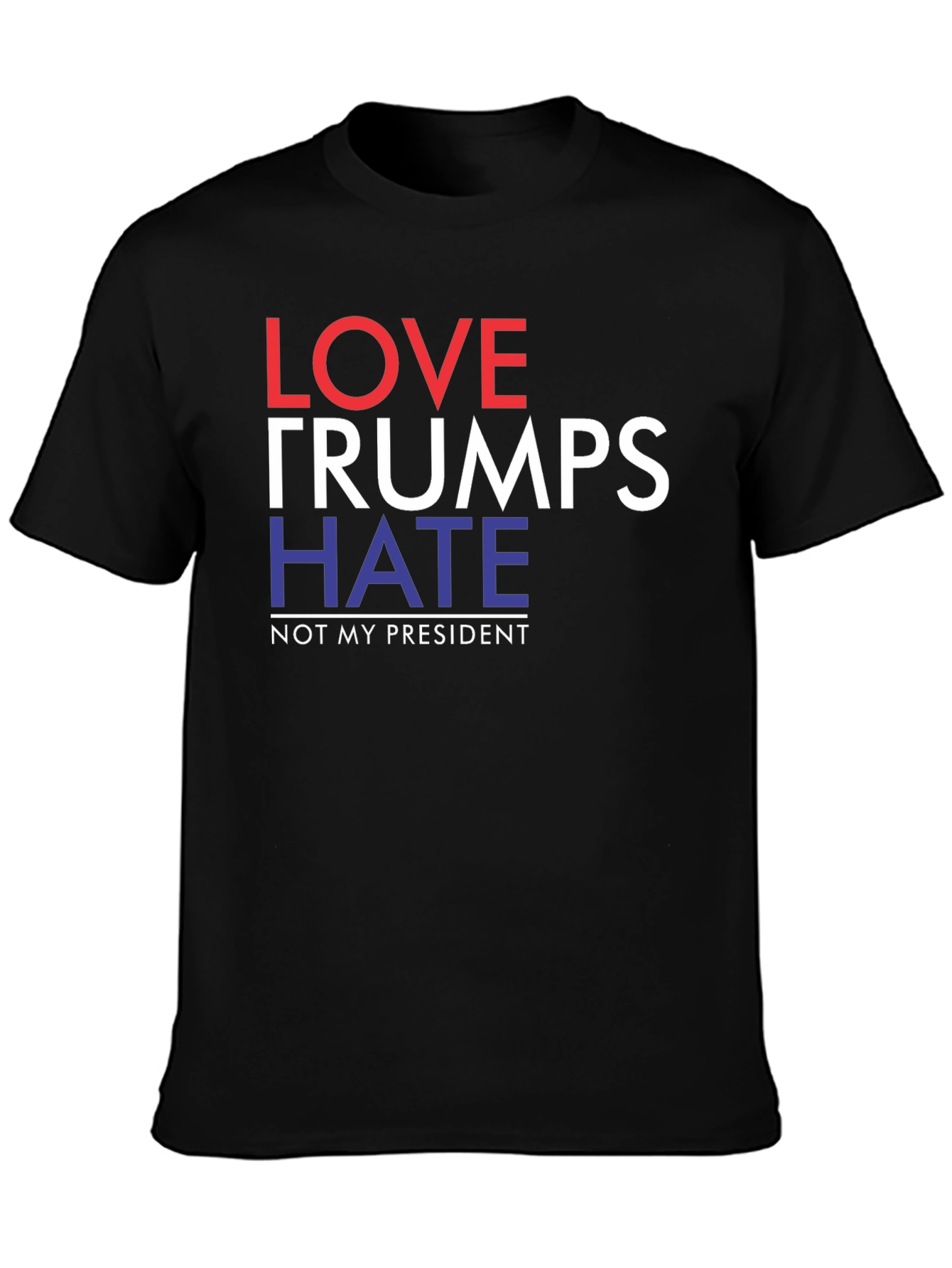 Love Trumps Hate Political Slogan T-Shirt