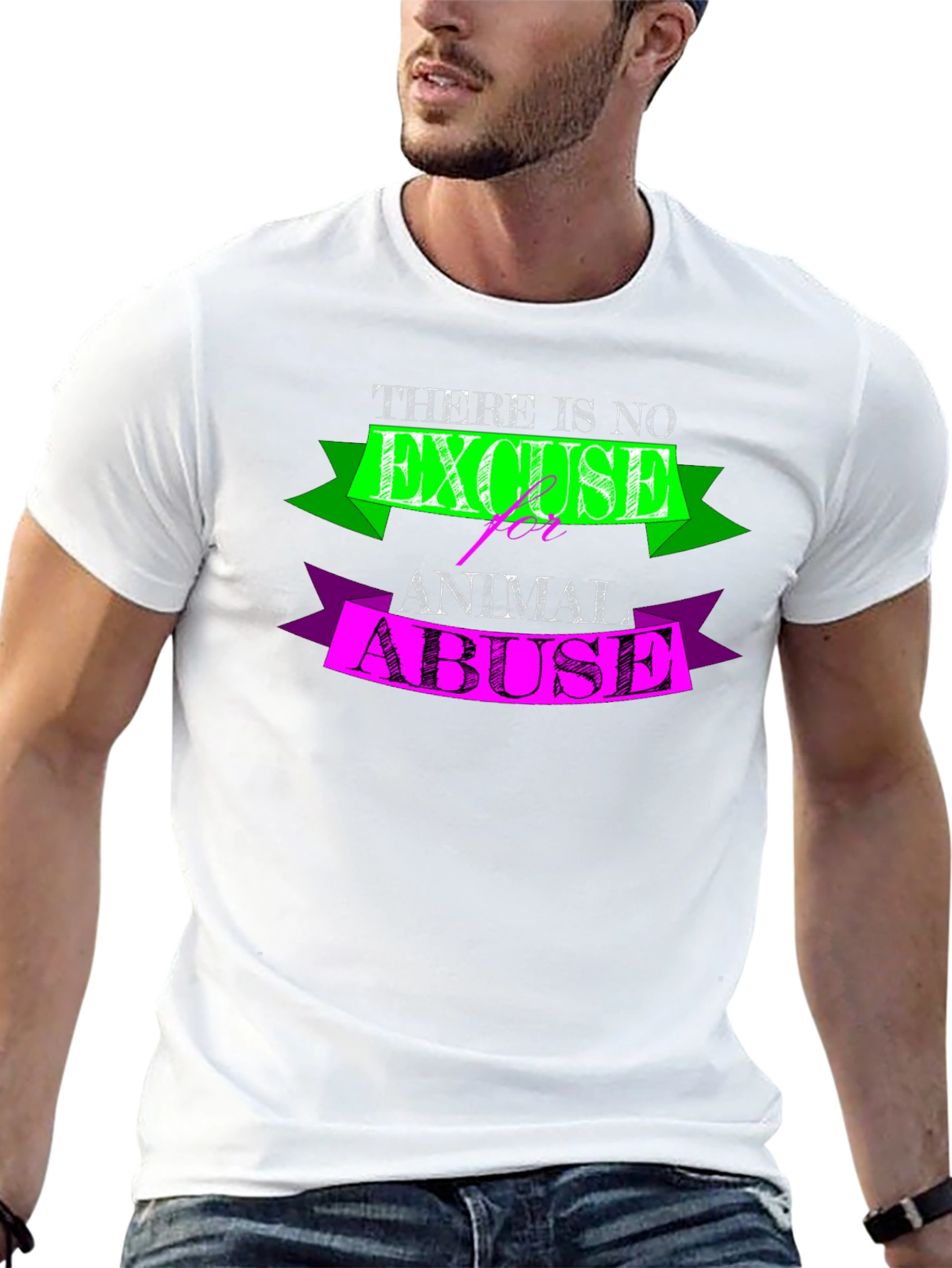 No Excuse for Animal Abuse Graphic Tee
