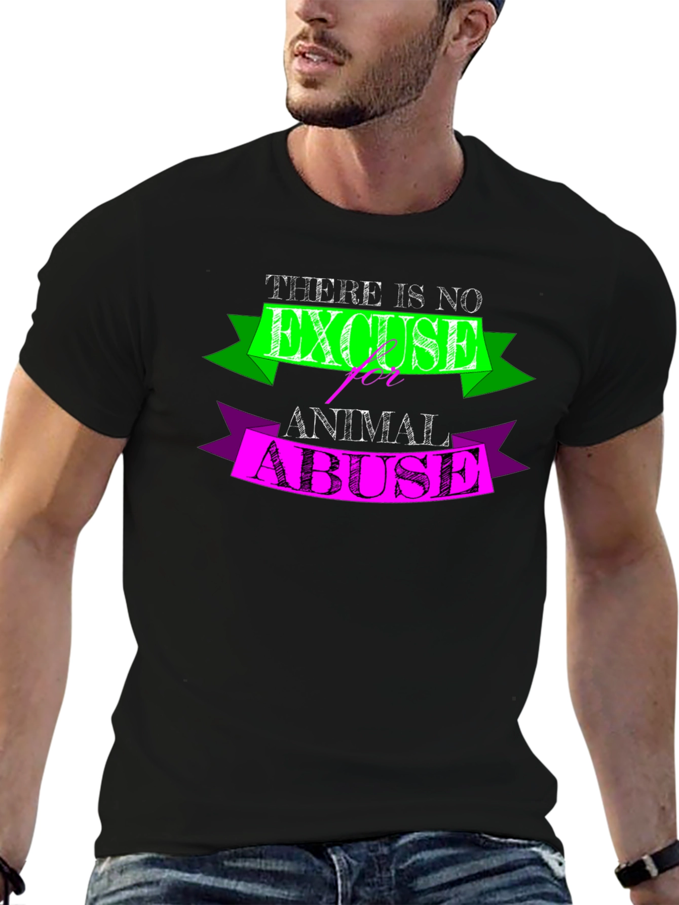 No Excuse for Animal Abuse Graphic Tee