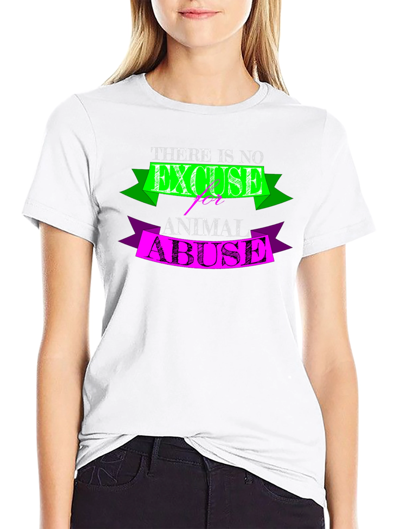 No Excuse for Animal Abuse Graphic Tee
