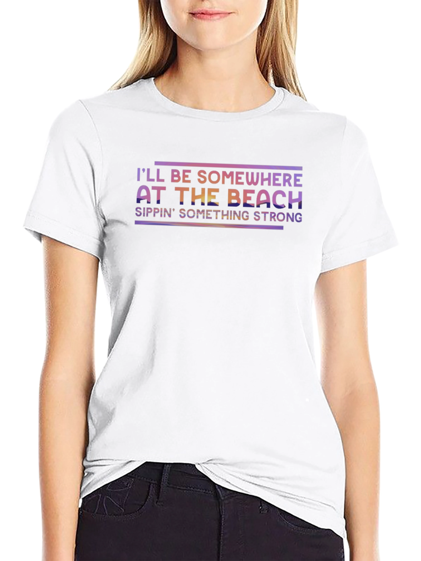 Beach Sippin T-Shirt - Strong Drink Vibes