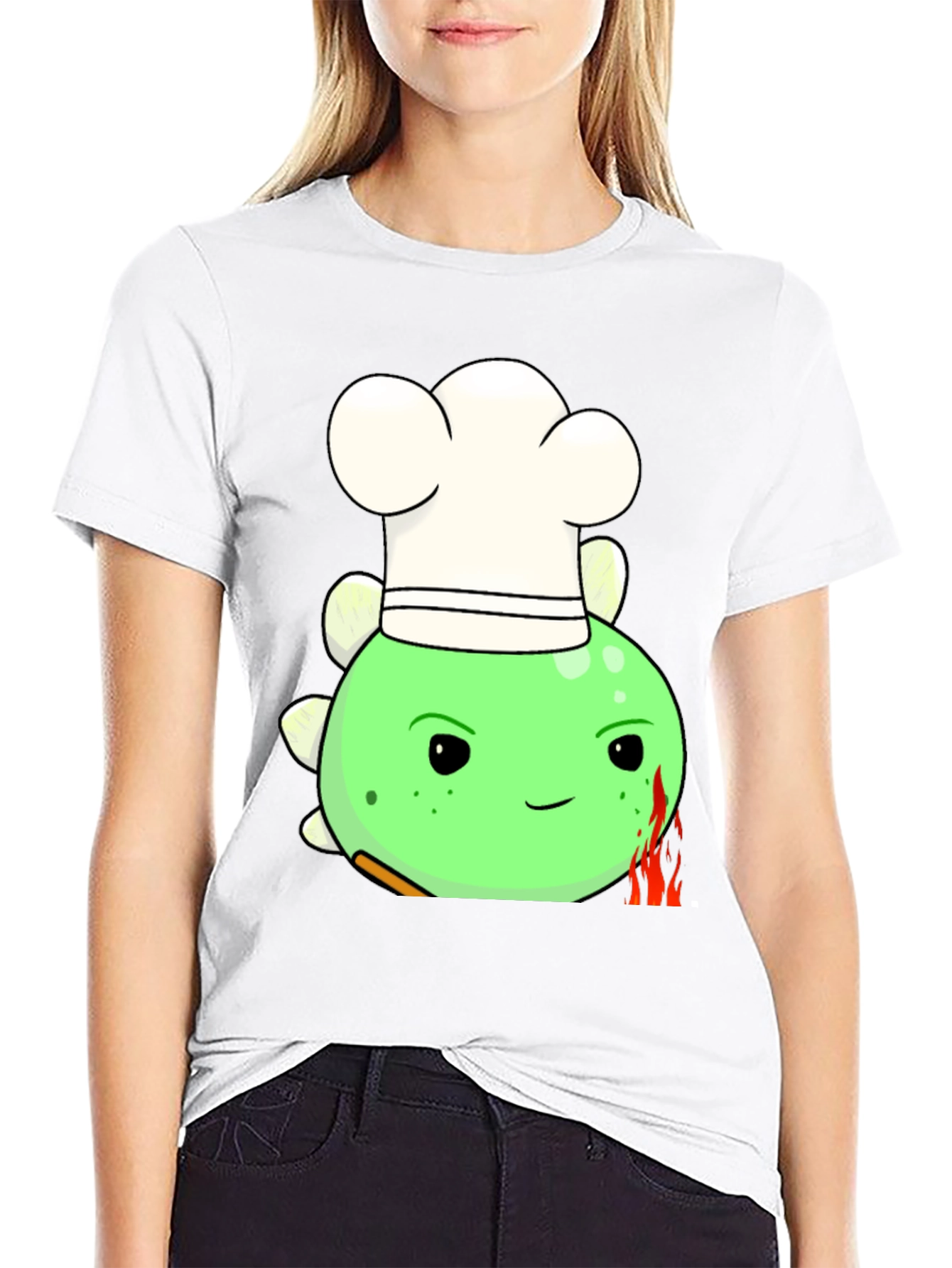 Chef Dino T-Shirt - Funny Cartoon Tee