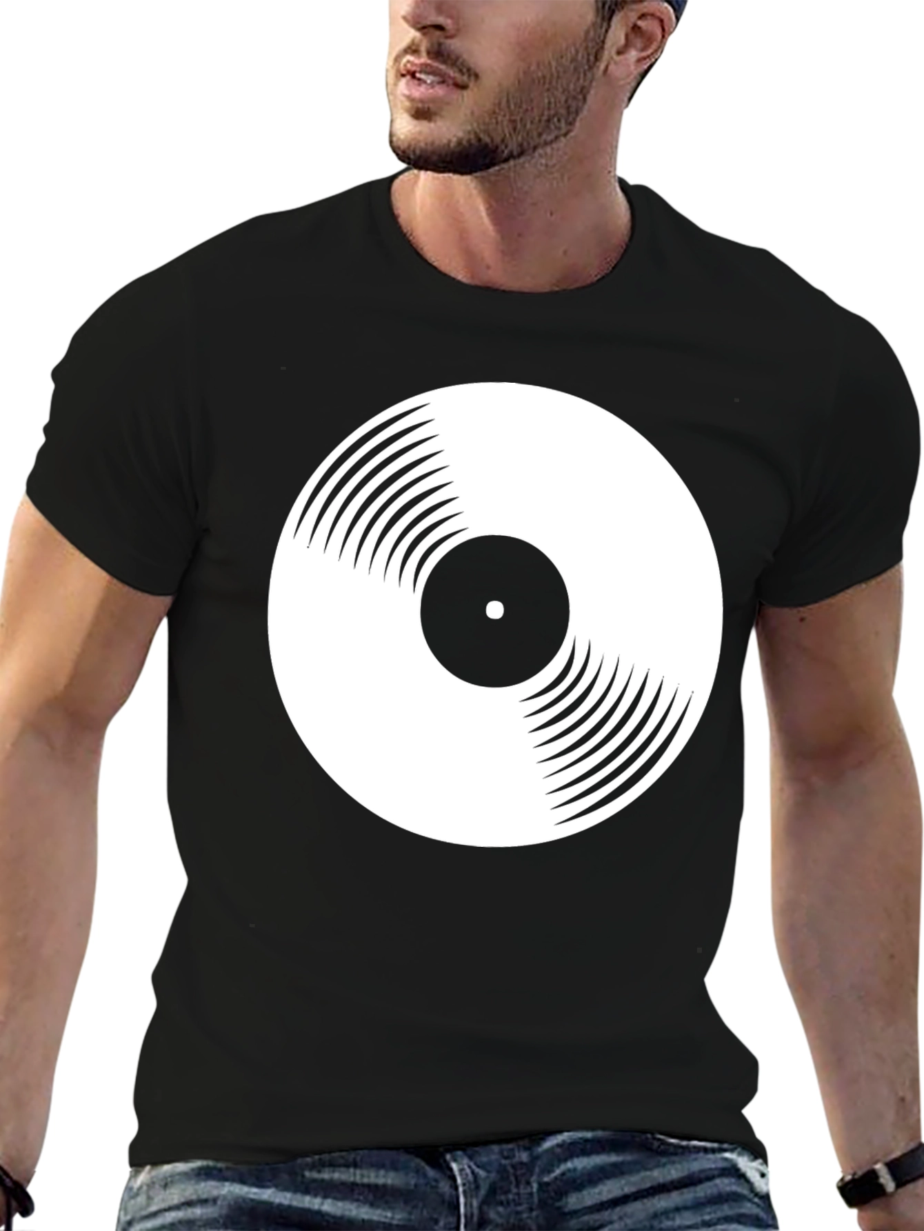 Retro Vinyl Record Graphic T-Shirt