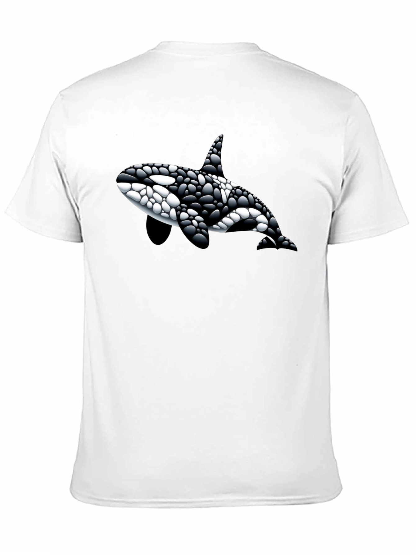 Killer Whale Graphic Tee - Black Cotton Blend