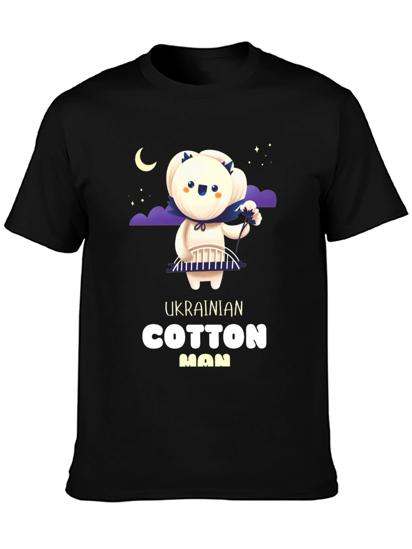 Ukrainian Cotton Man Graphic T-Shirt - Unique Design