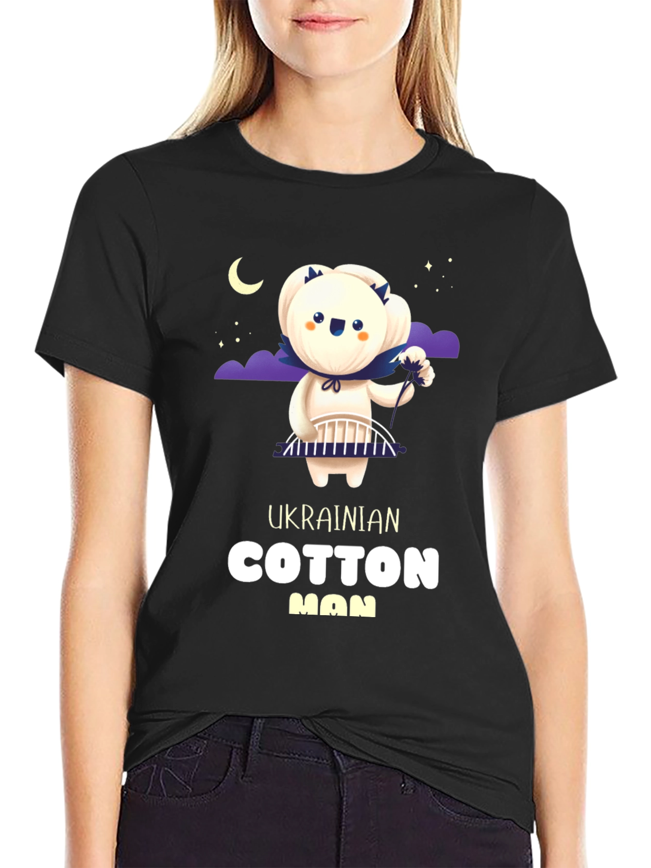 Ukrainian Cotton Man Graphic T-Shirt - Unique Design