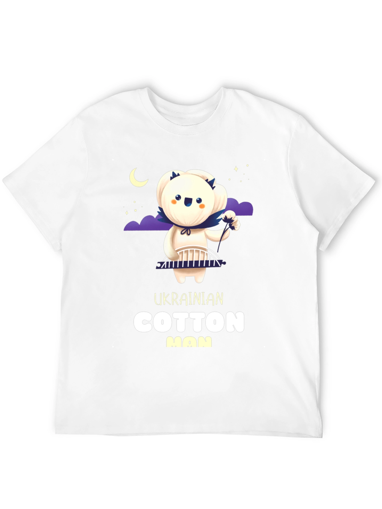 Ukrainian Cotton Man Graphic T-Shirt - Unique Design