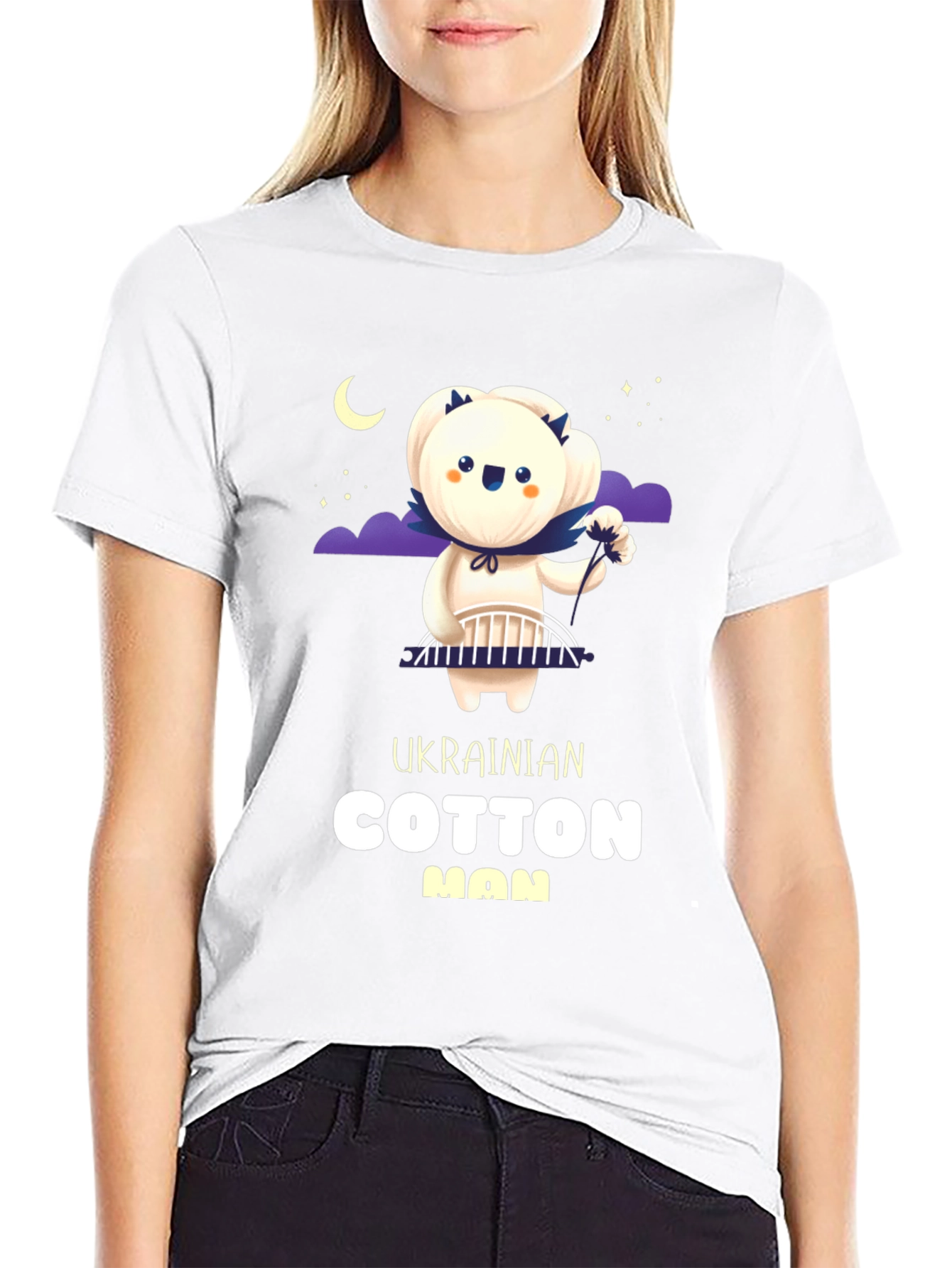 Ukrainian Cotton Man Graphic T-Shirt - Unique Design