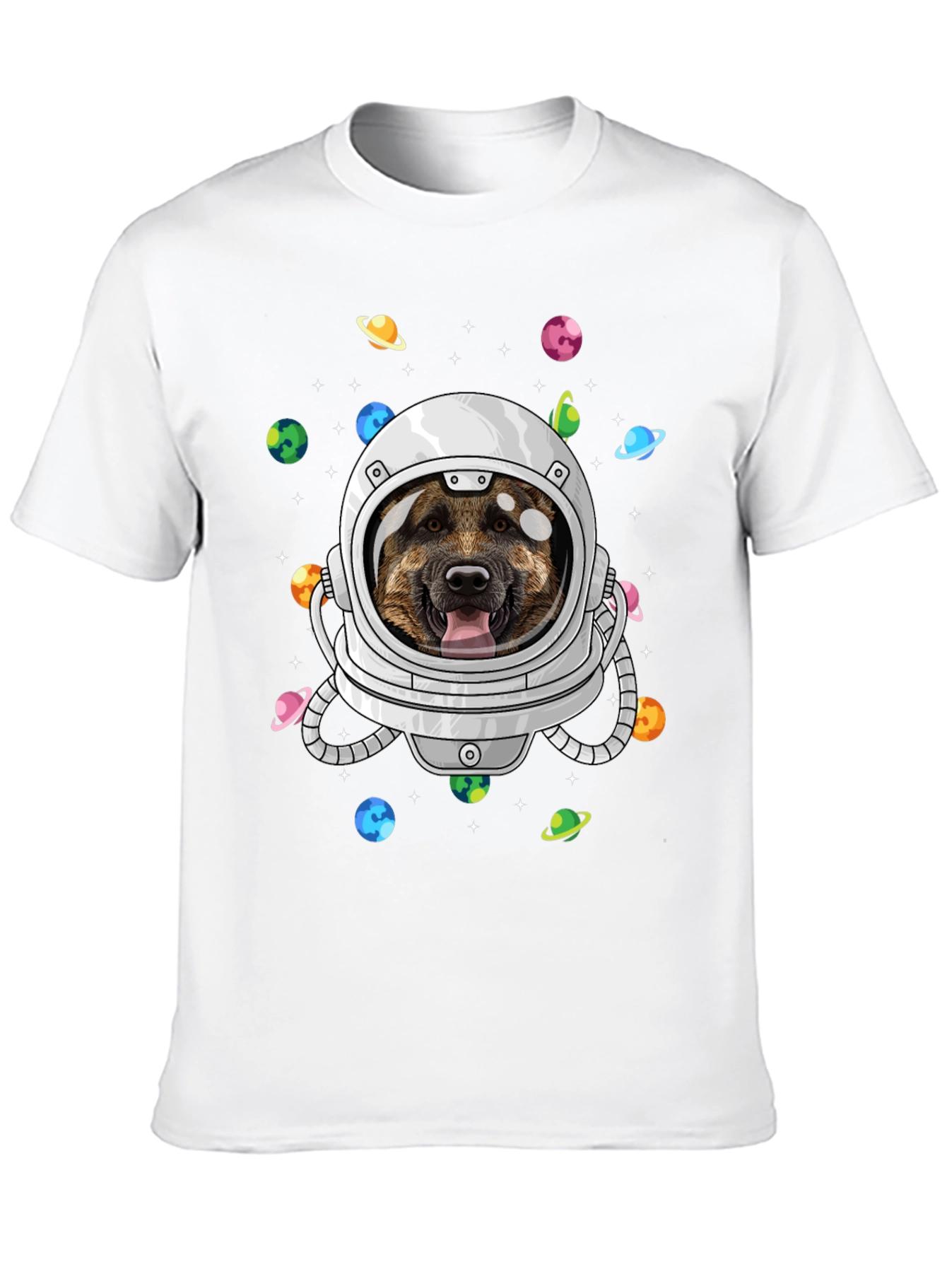 Astronaut Dog T-Shirt - Space Lover Tee