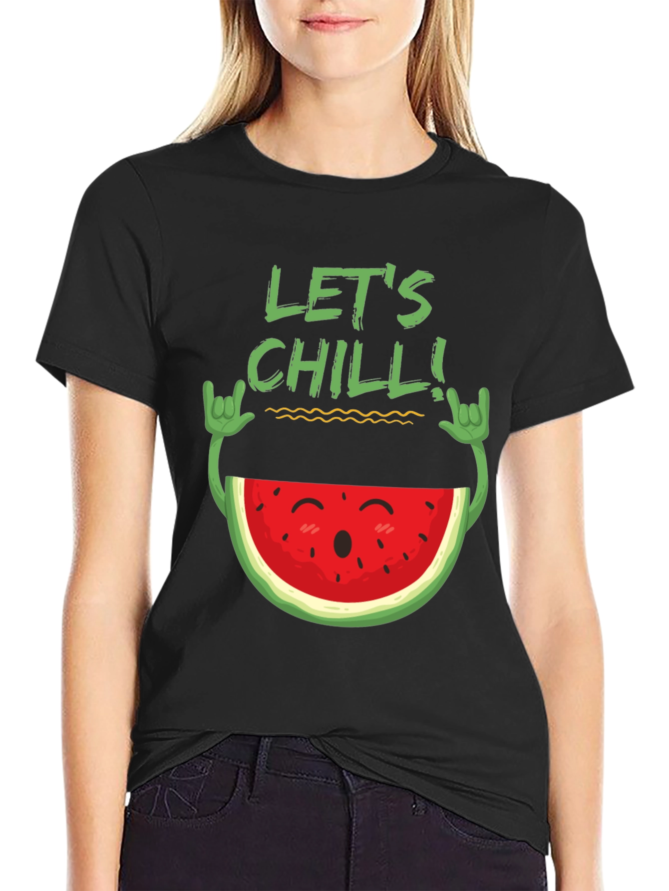 Lets Chill Watermelon Graphic Tee