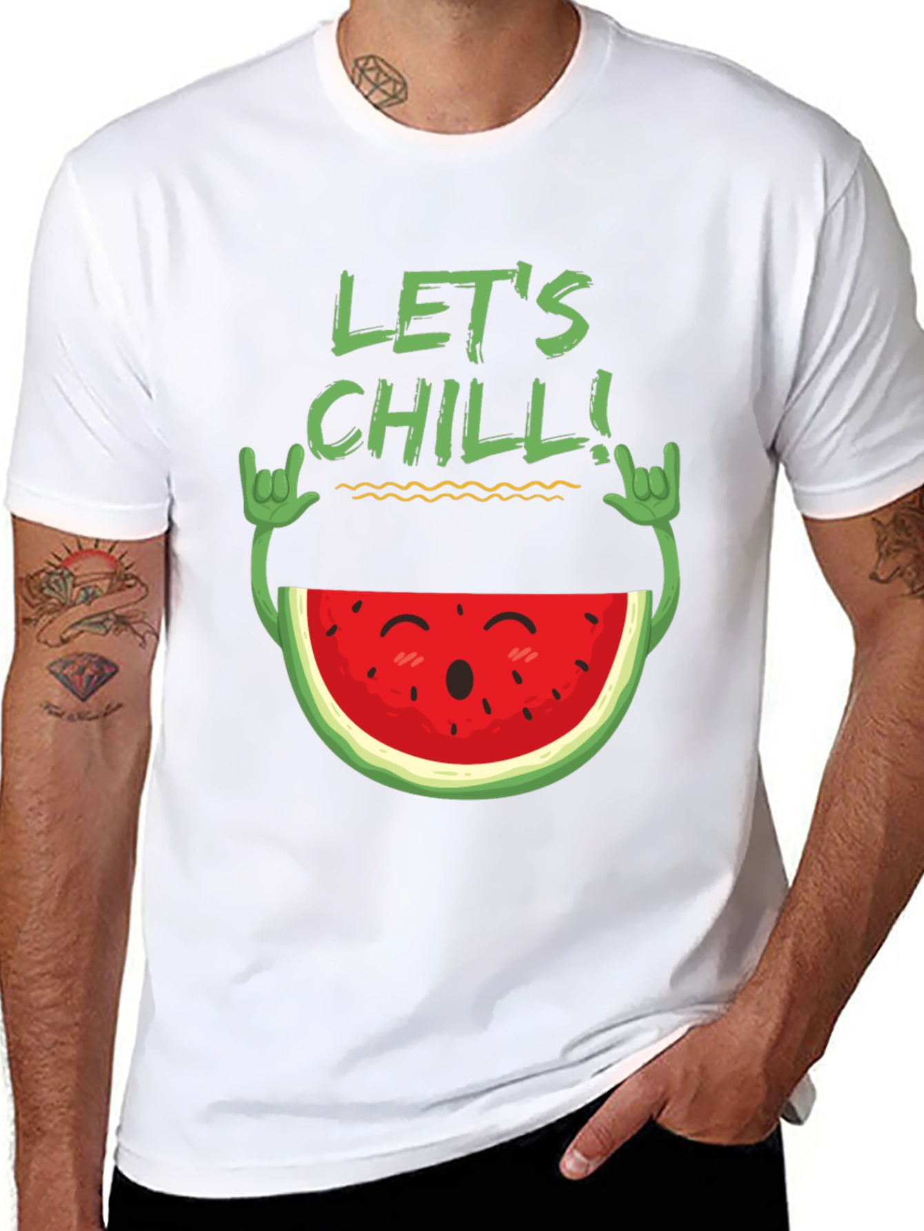 Lets Chill Watermelon Graphic Tee