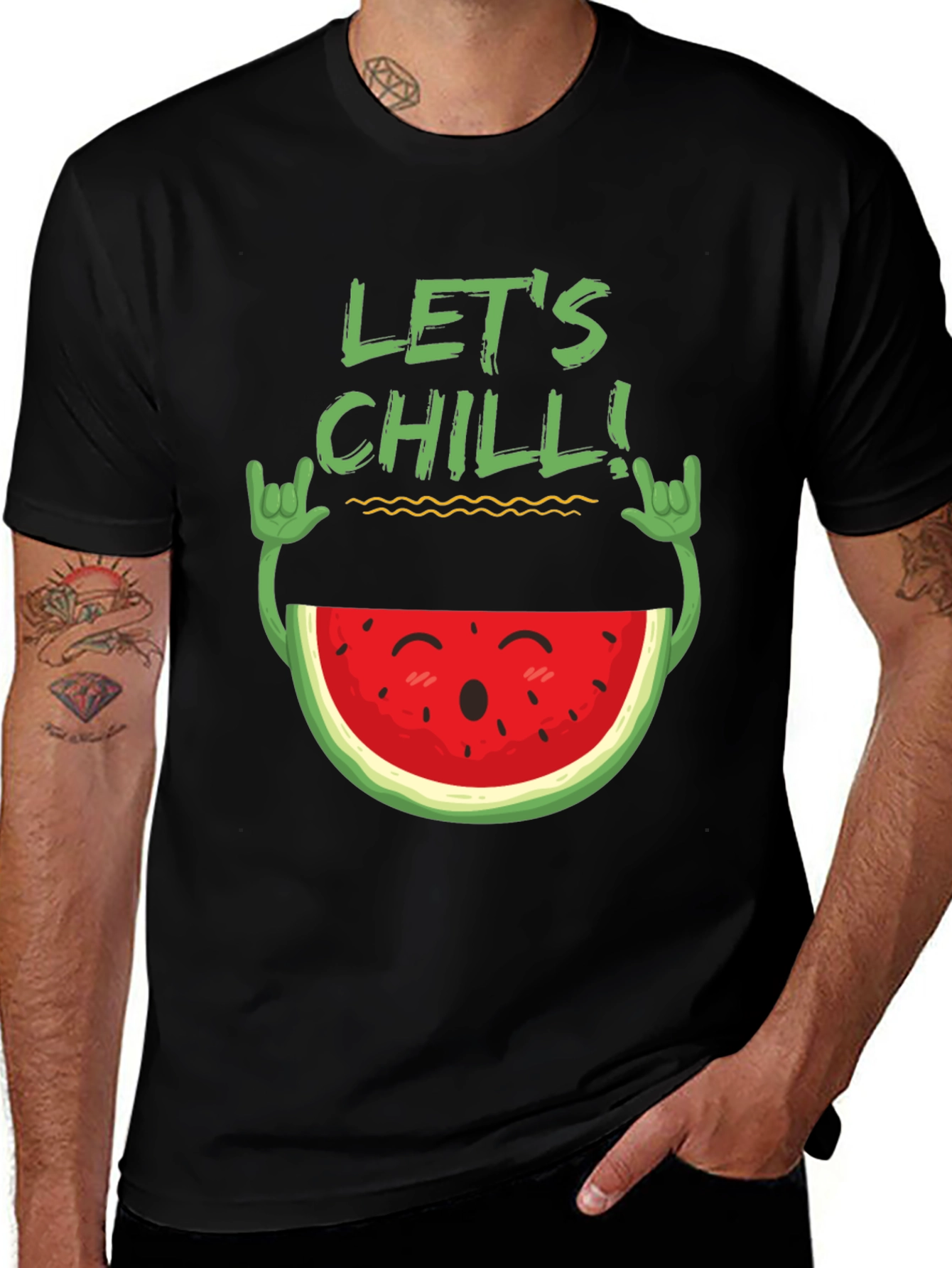 Lets Chill Watermelon Graphic Tee