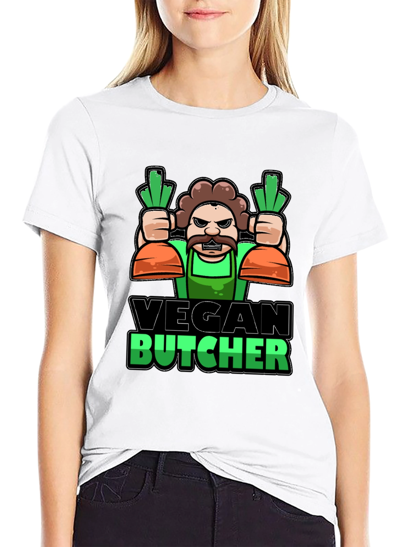 Vegan Butcher T-Shirt - Funny Graphic Tee