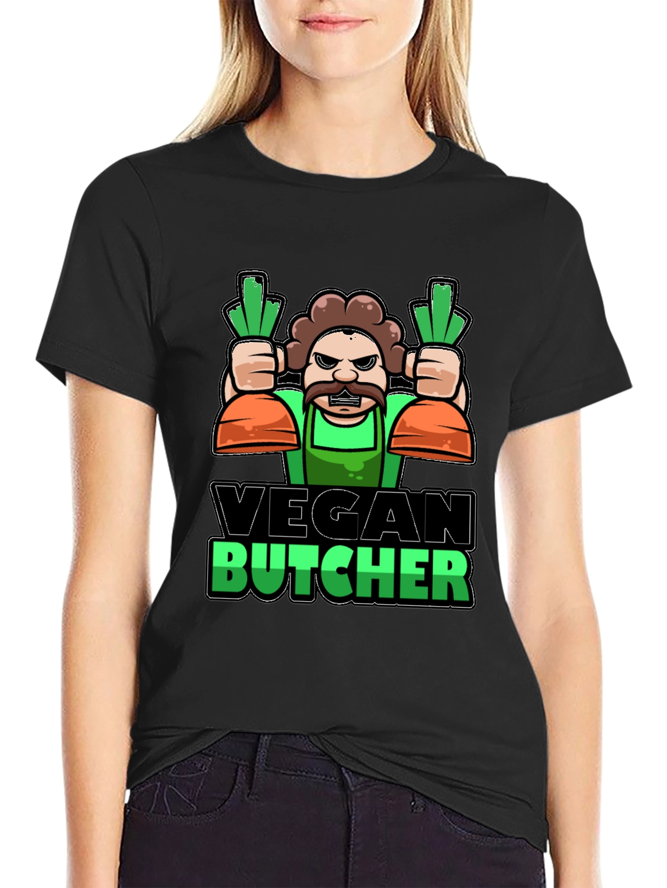 Vegan Butcher T-Shirt - Funny Graphic Tee