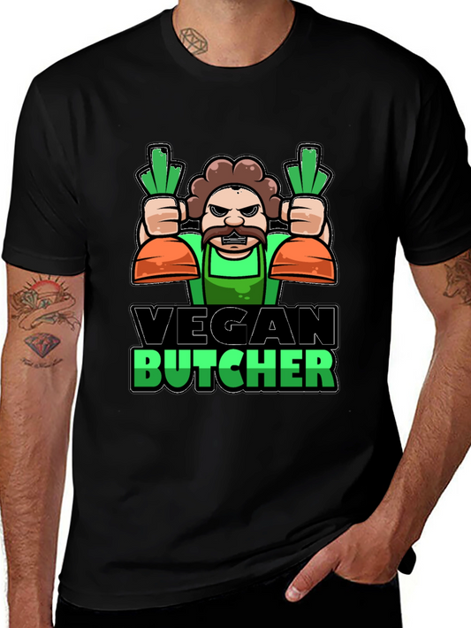 Vegan Butcher T-Shirt - Funny Graphic Tee