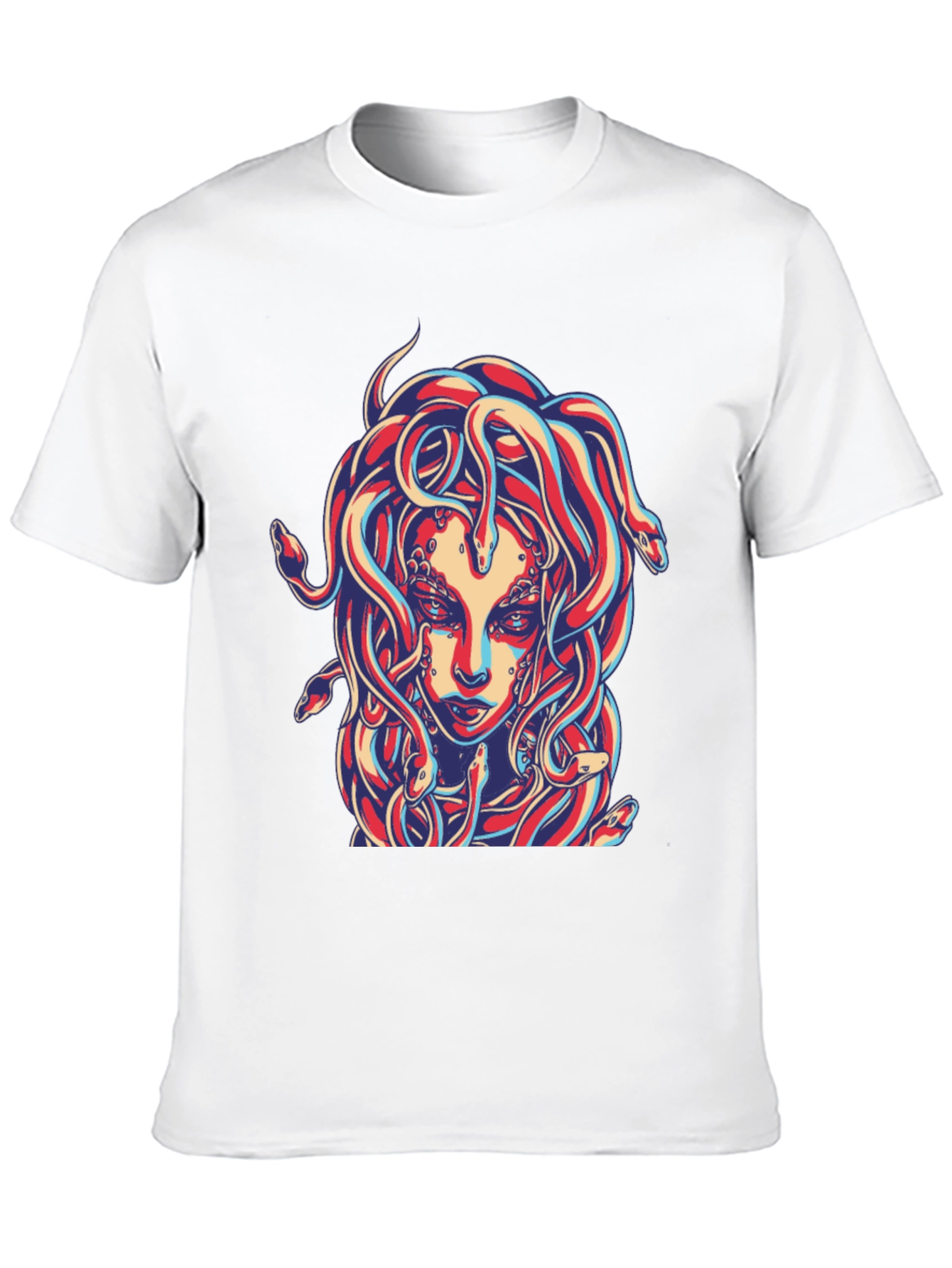 Medusa Graphic Print Black T-Shirt